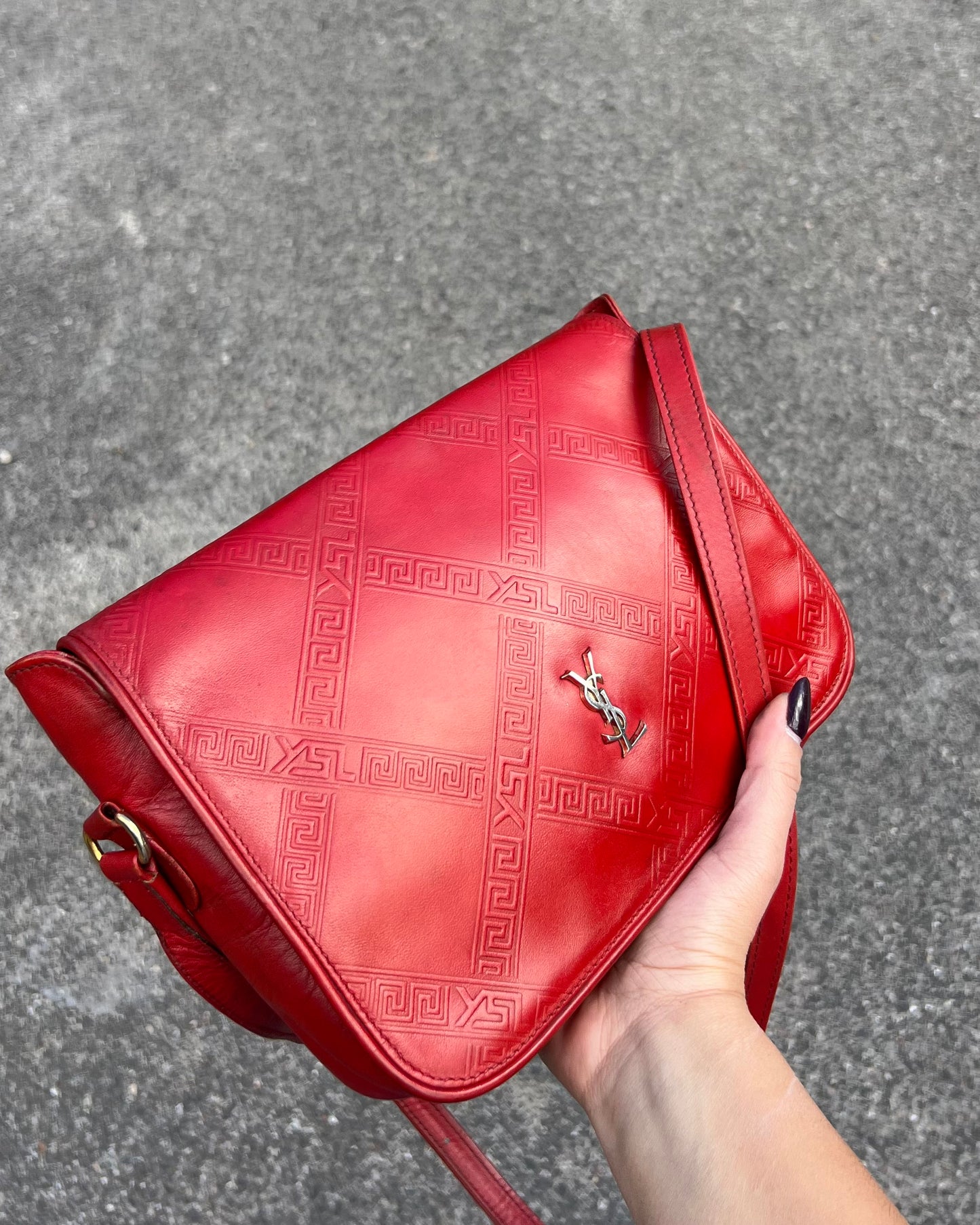 Super rare 70's Ysl Red bag
