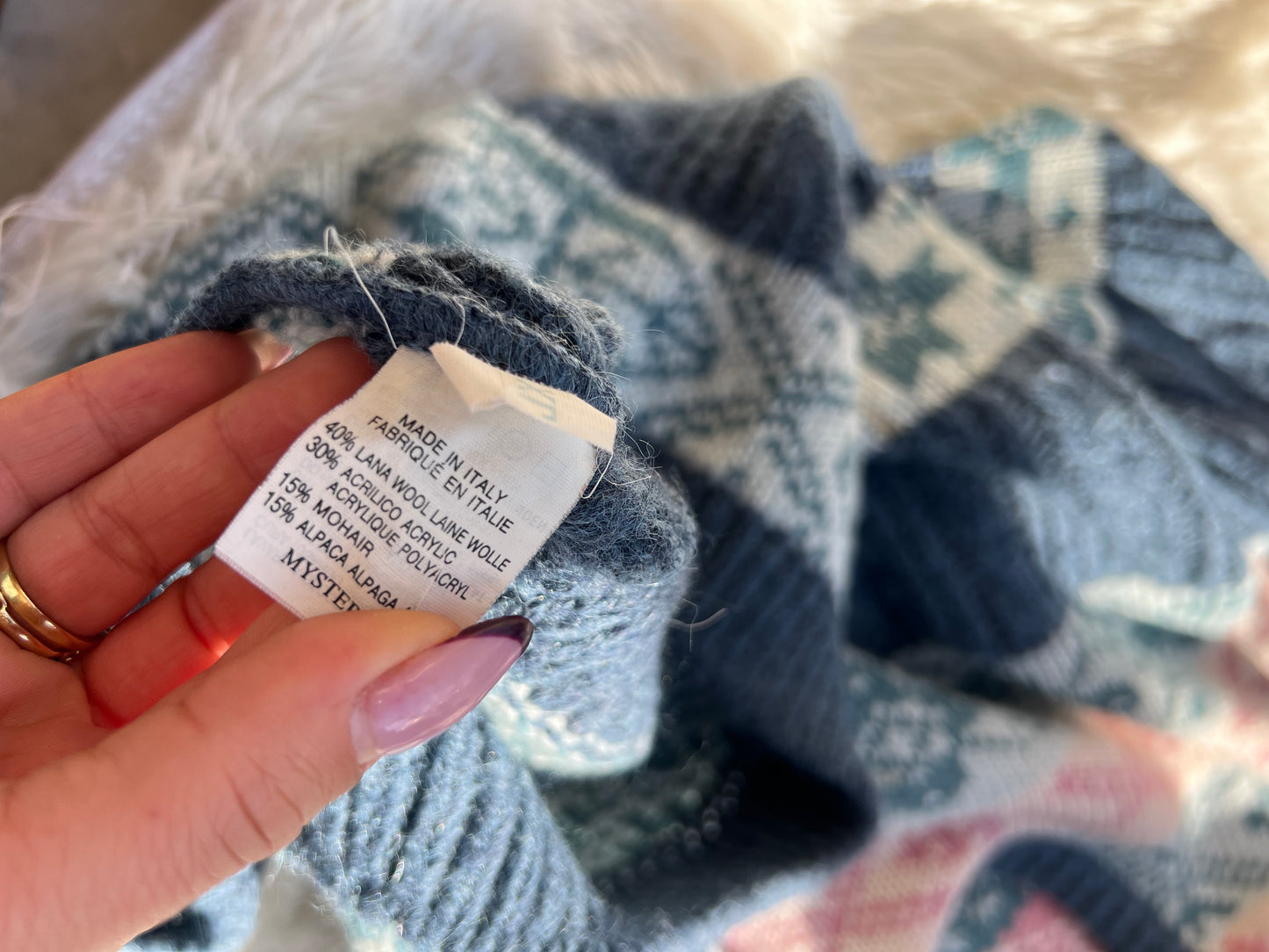 Maglione over in lana