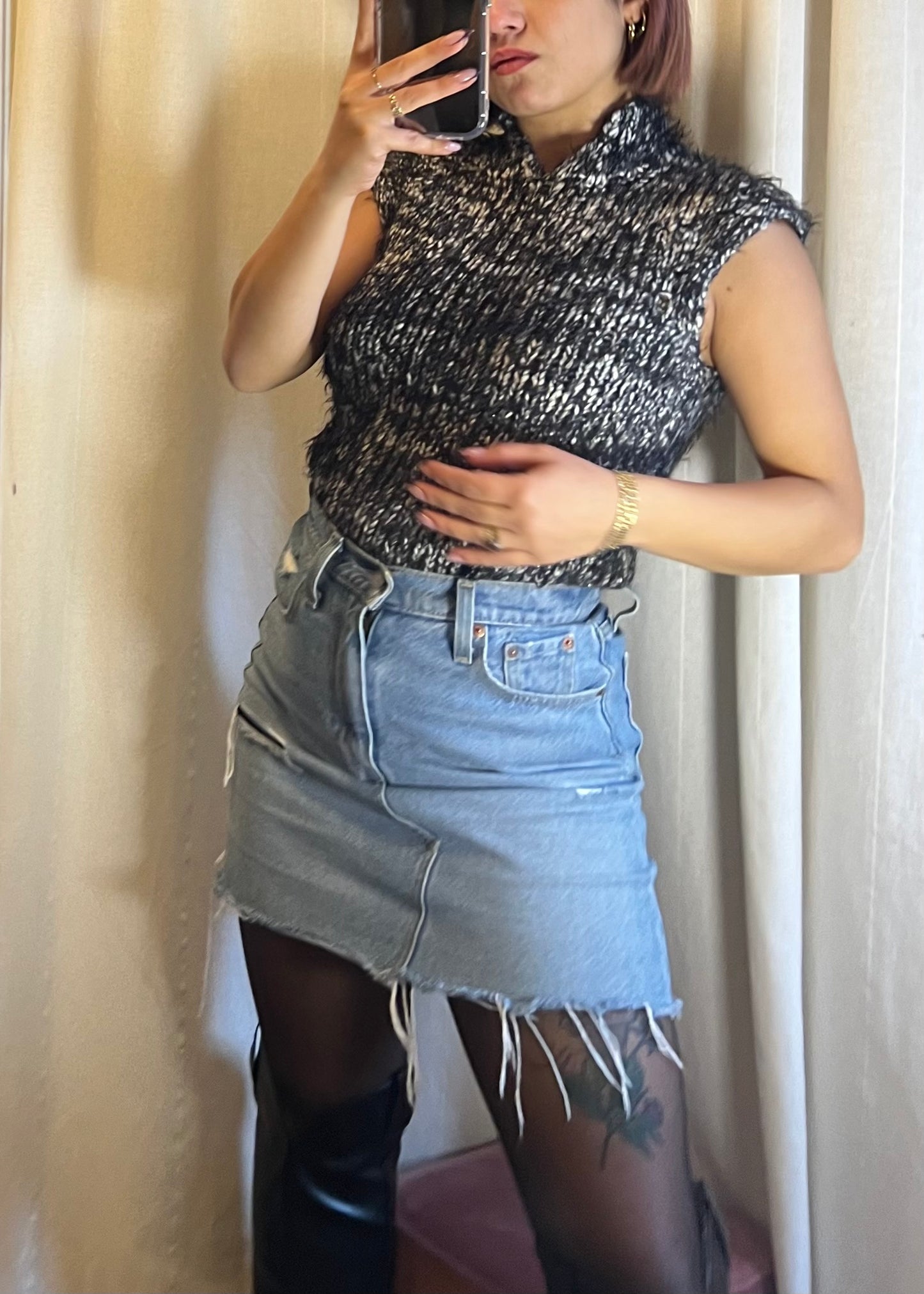 maglione smanicato sartoriale