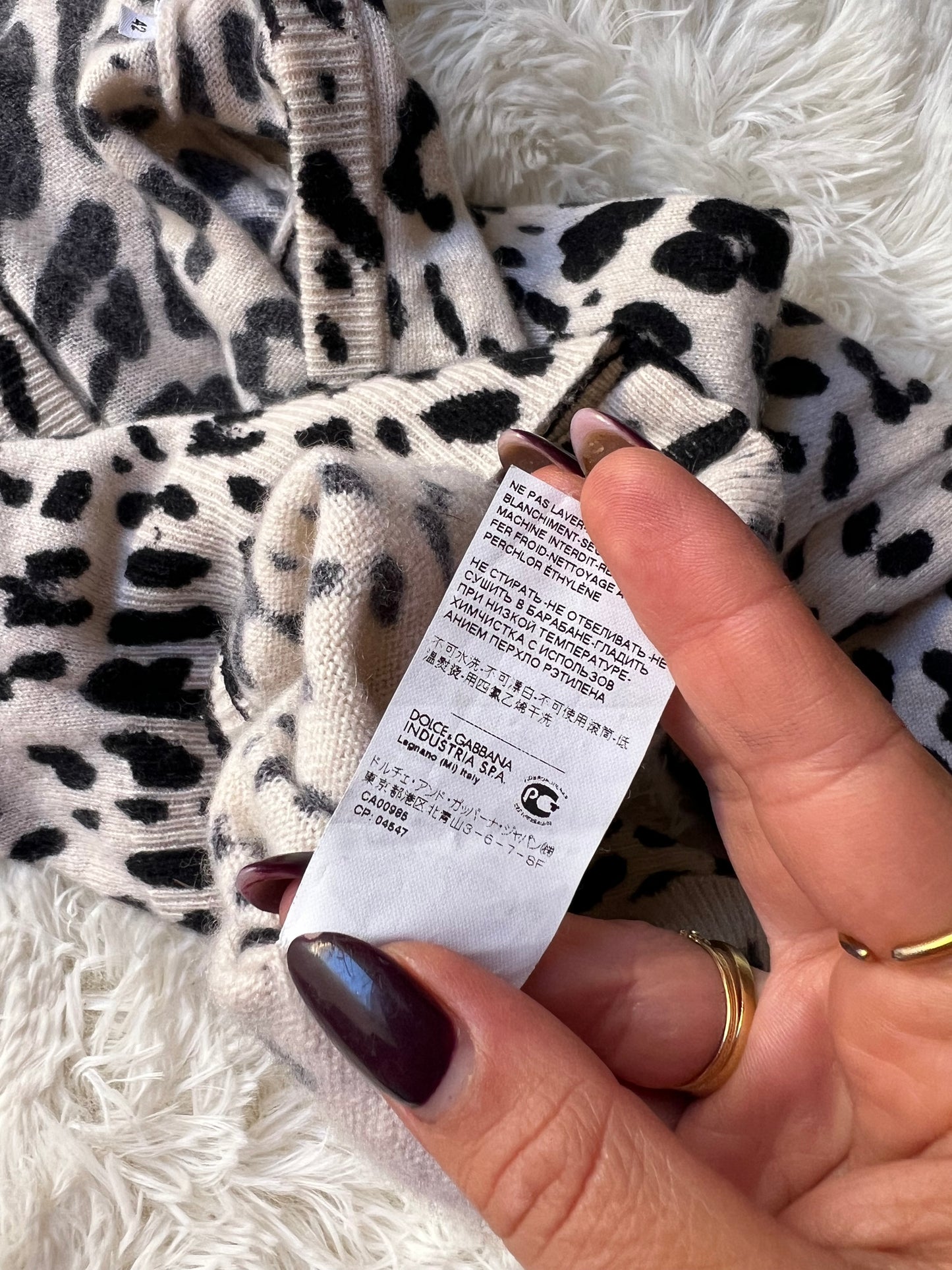 Cardigan D&G in cashmere