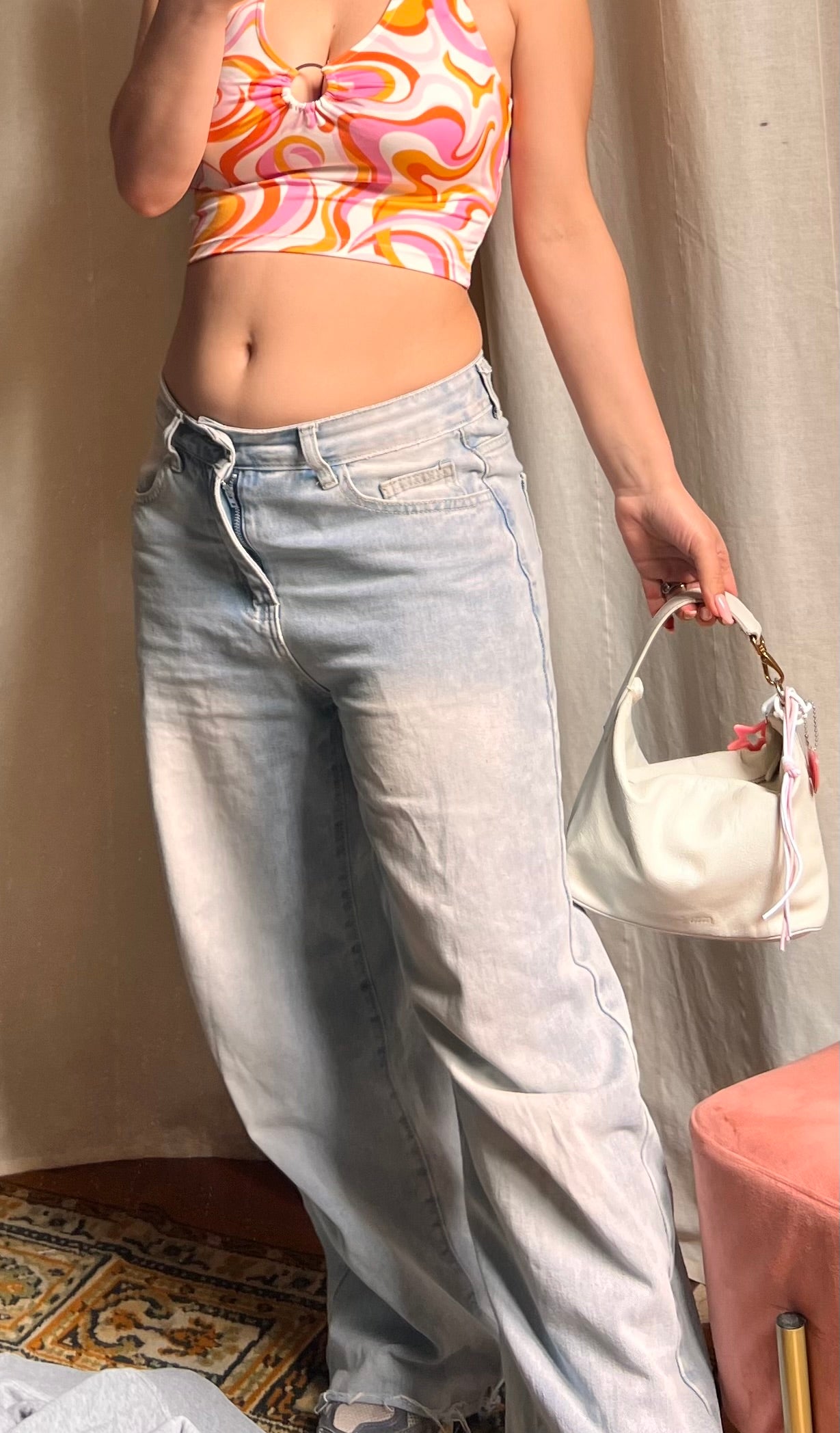 Iconic Miu Miu logo bag
