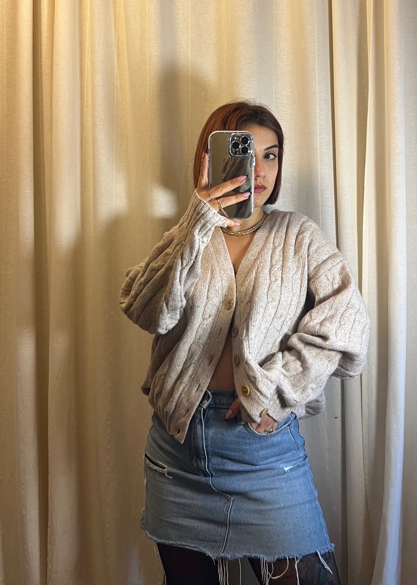 cardigan in lana Benetton vintage