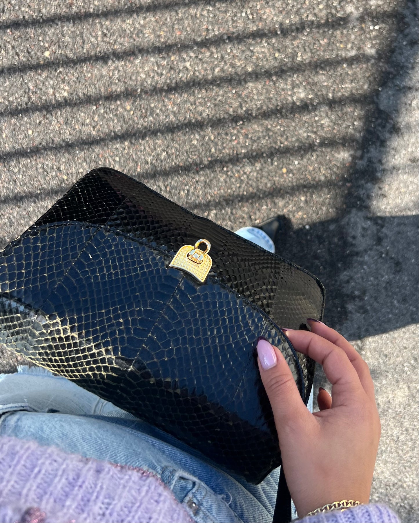 Borsa vintage in pitone