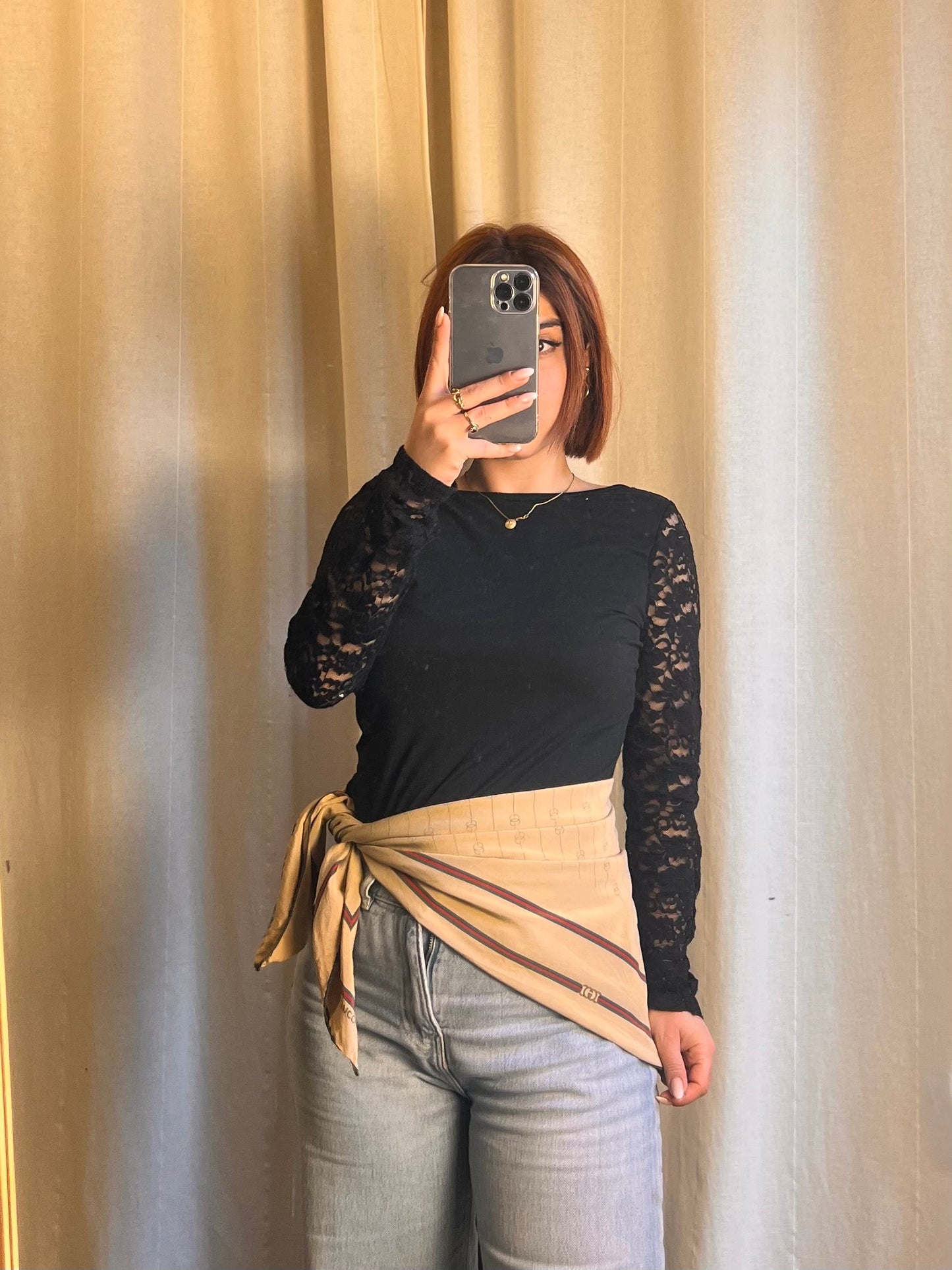 Foulard Gucci in Seta – Pattern Geometrico Iconico (80x80)