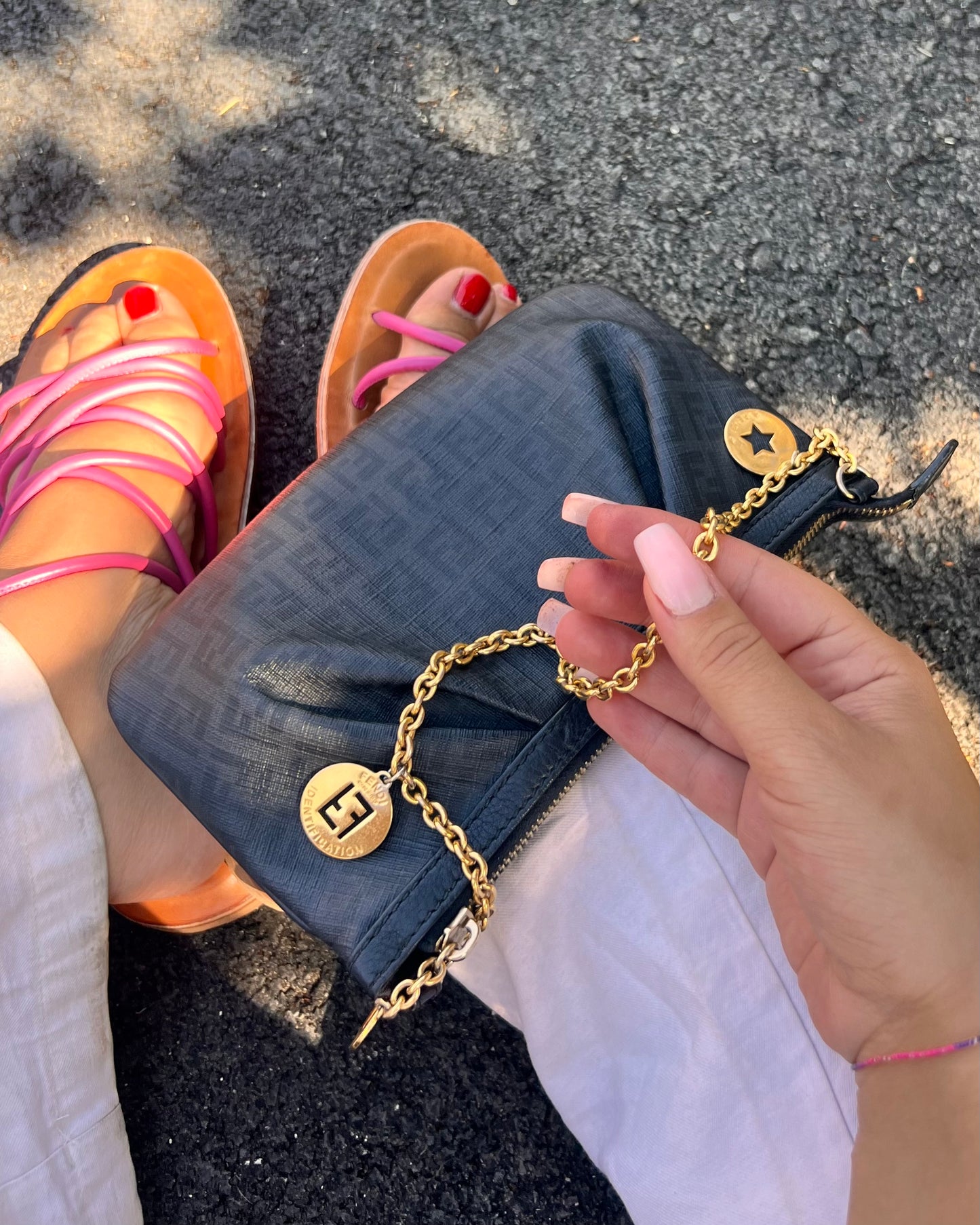 Fendi Baguette on Chain