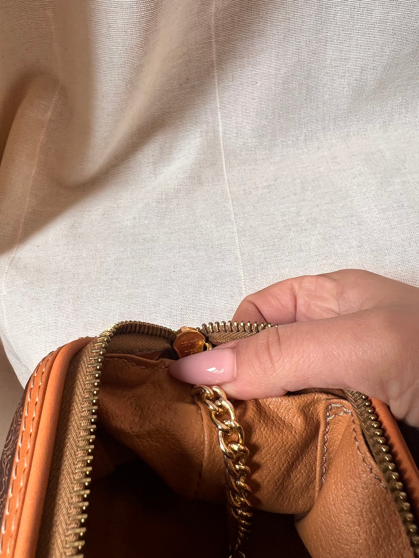 Borsa Celine Vintage Triomphe Macadam – 2-in-1 Pochette & Tracolla