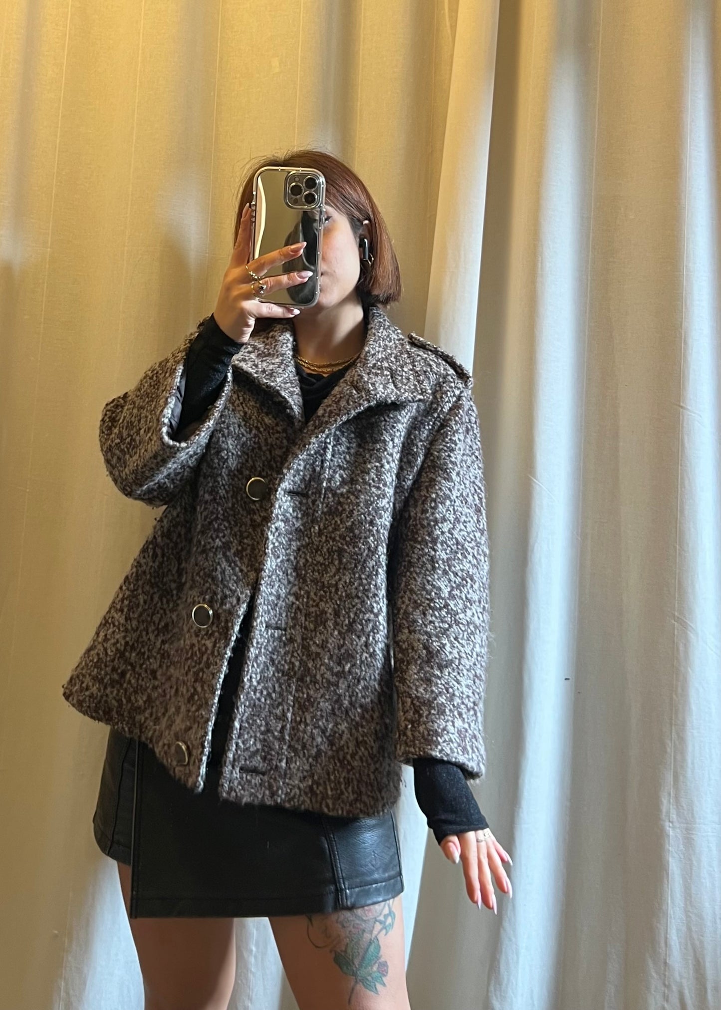 Giacca in lana bouclé