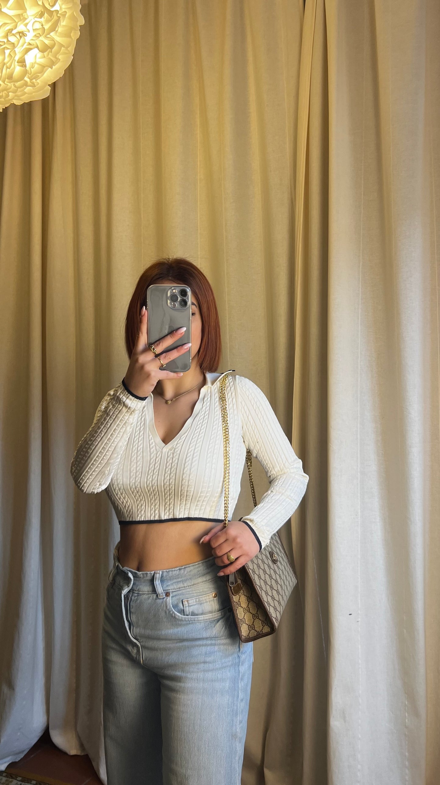 Clutch Gucci Vintage "Ophidia" in Tela Monogram GG - Anni '80