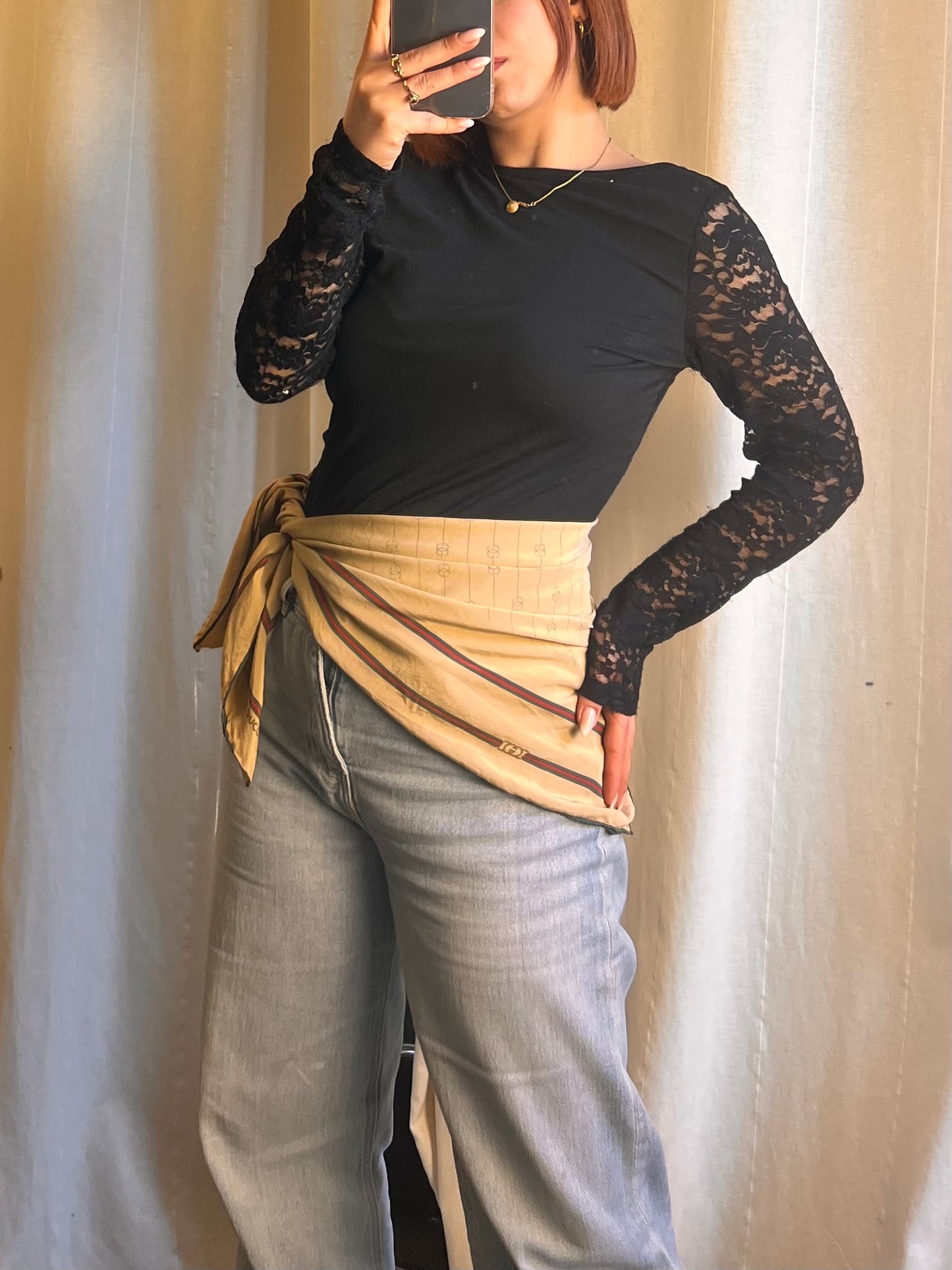 Foulard Gucci in Seta – Pattern Geometrico Iconico (80x80)