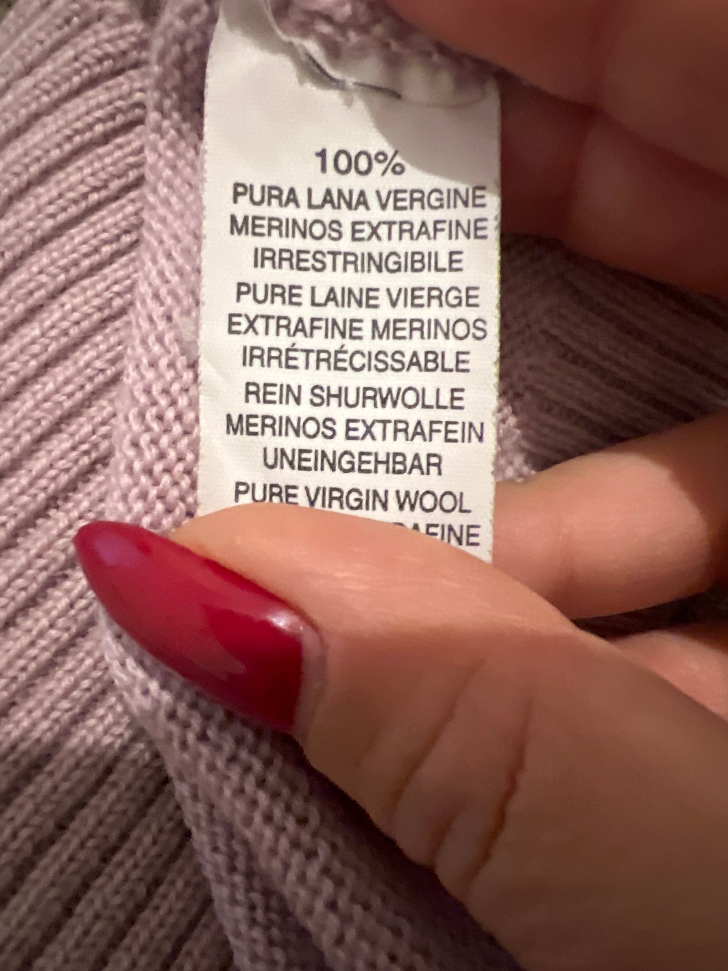 Maglione in lana vergine a rombi