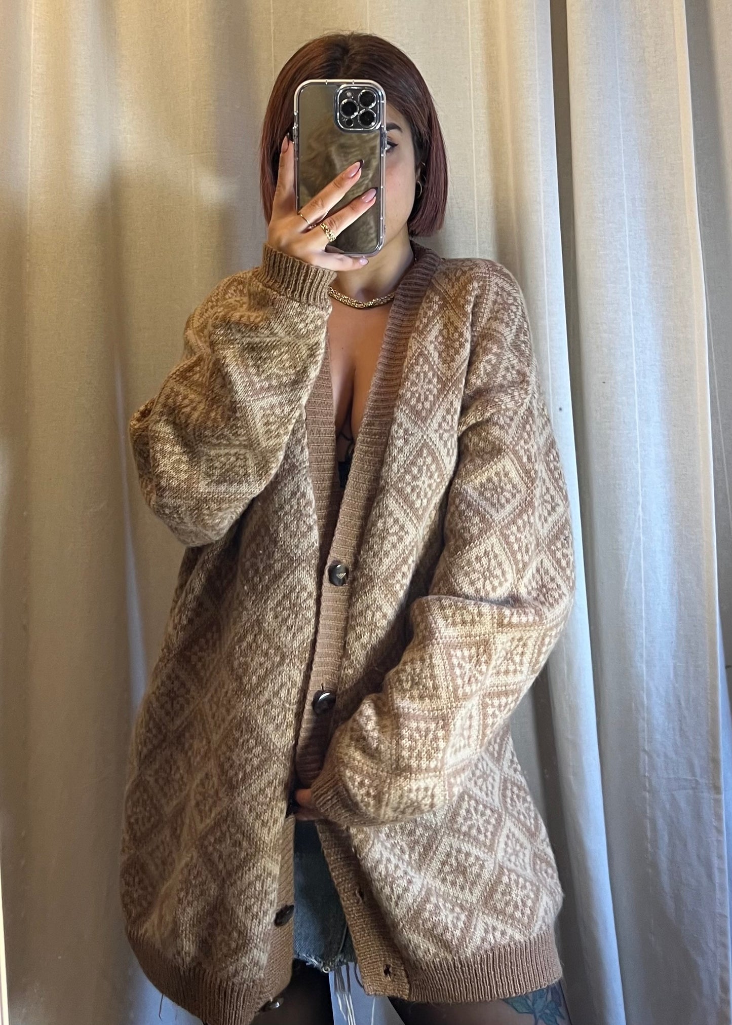 cardigan vintage in lana