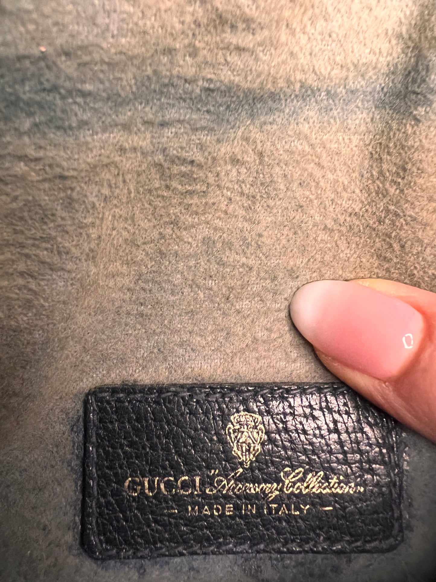 Mini pochette Gucci vintage con catena