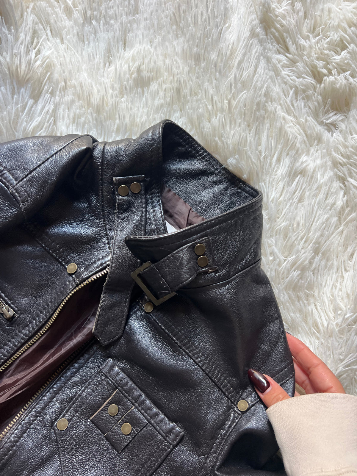 Giacca Biker Barone Firenze 100% vera pelle