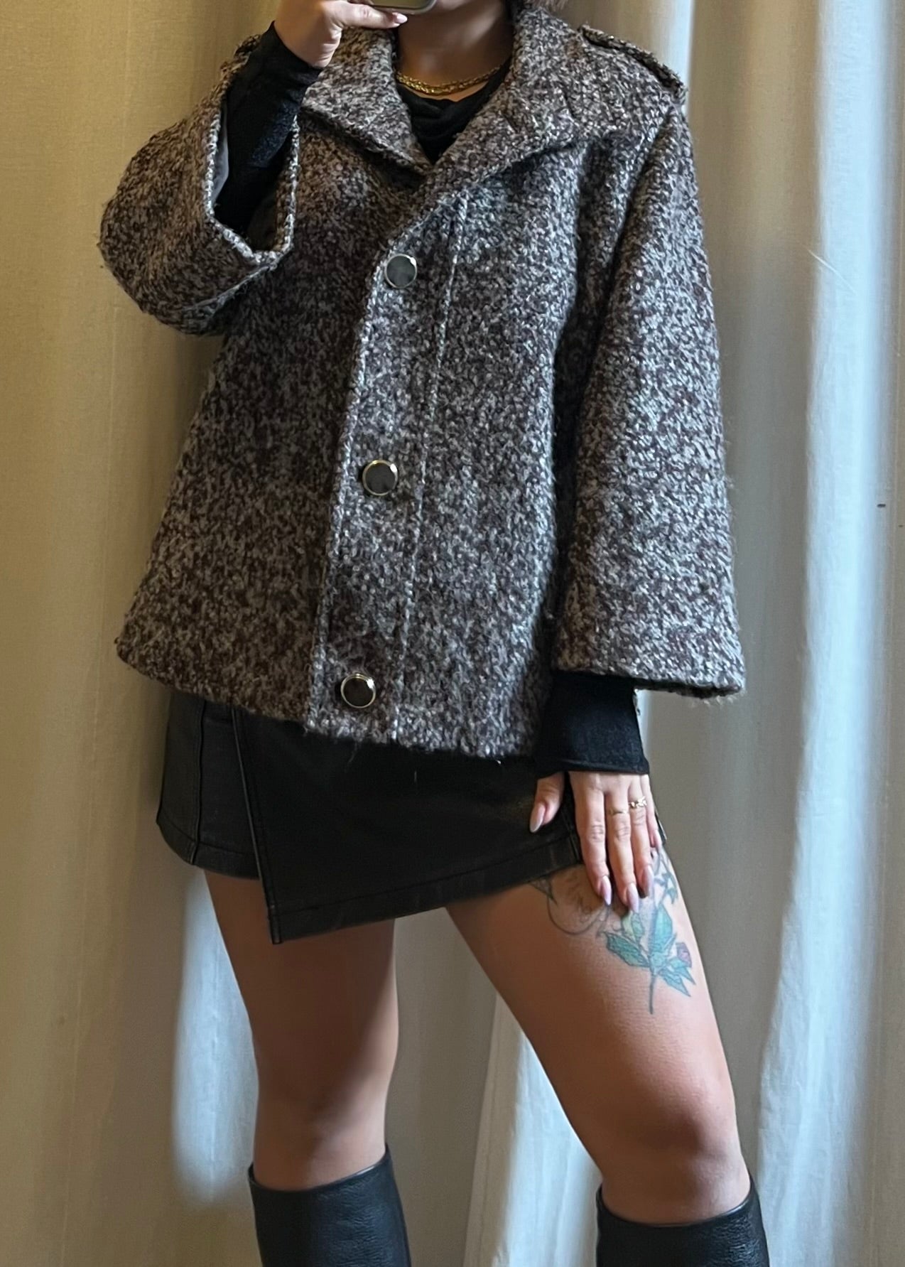 Giacca in lana bouclé