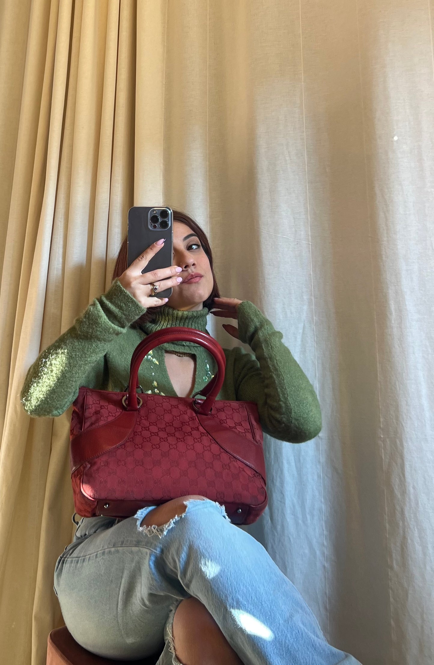 Shopper gucci rossa