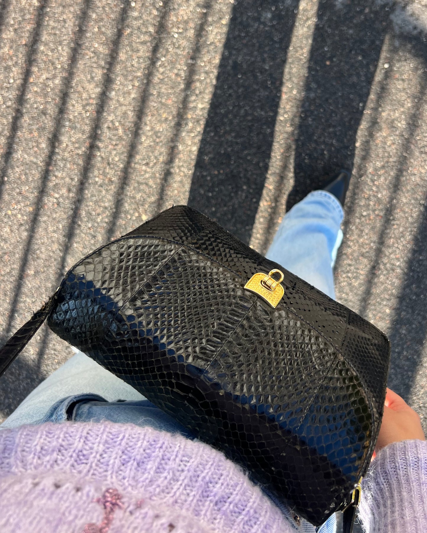 Borsa vintage in pitone