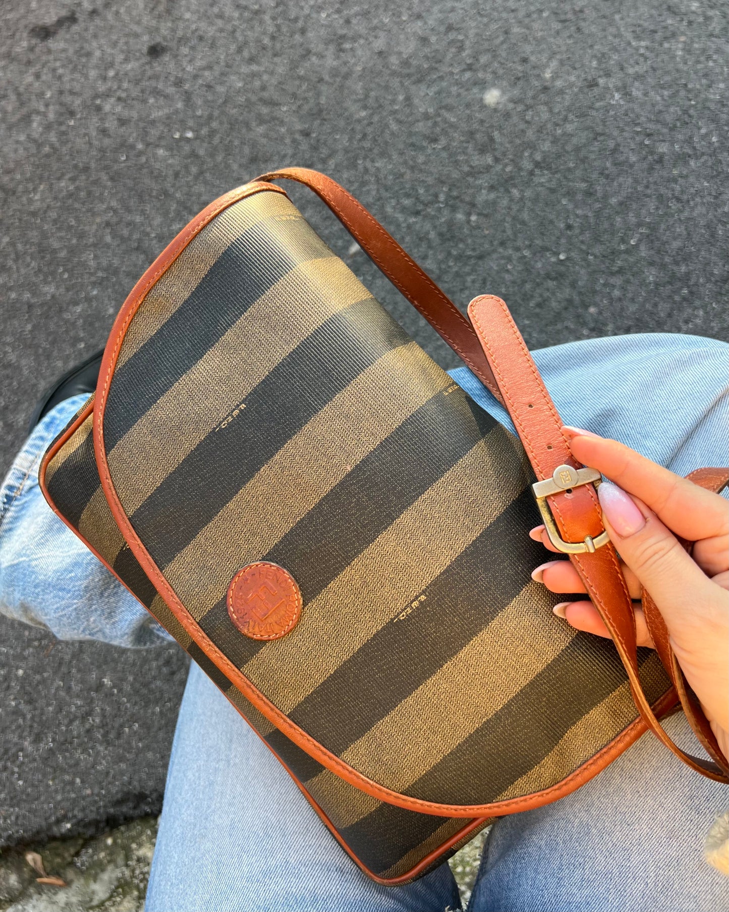 Fendi pecan crossbody