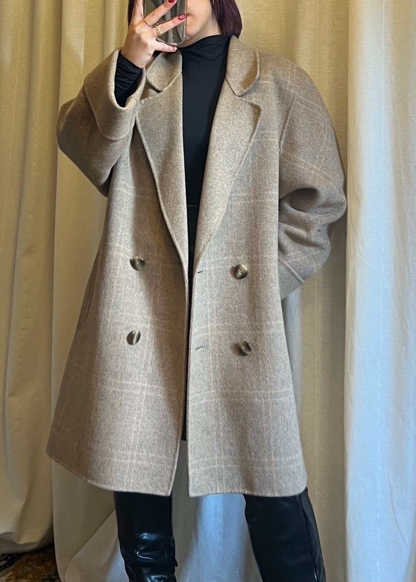 Capotto doppio petto in lana