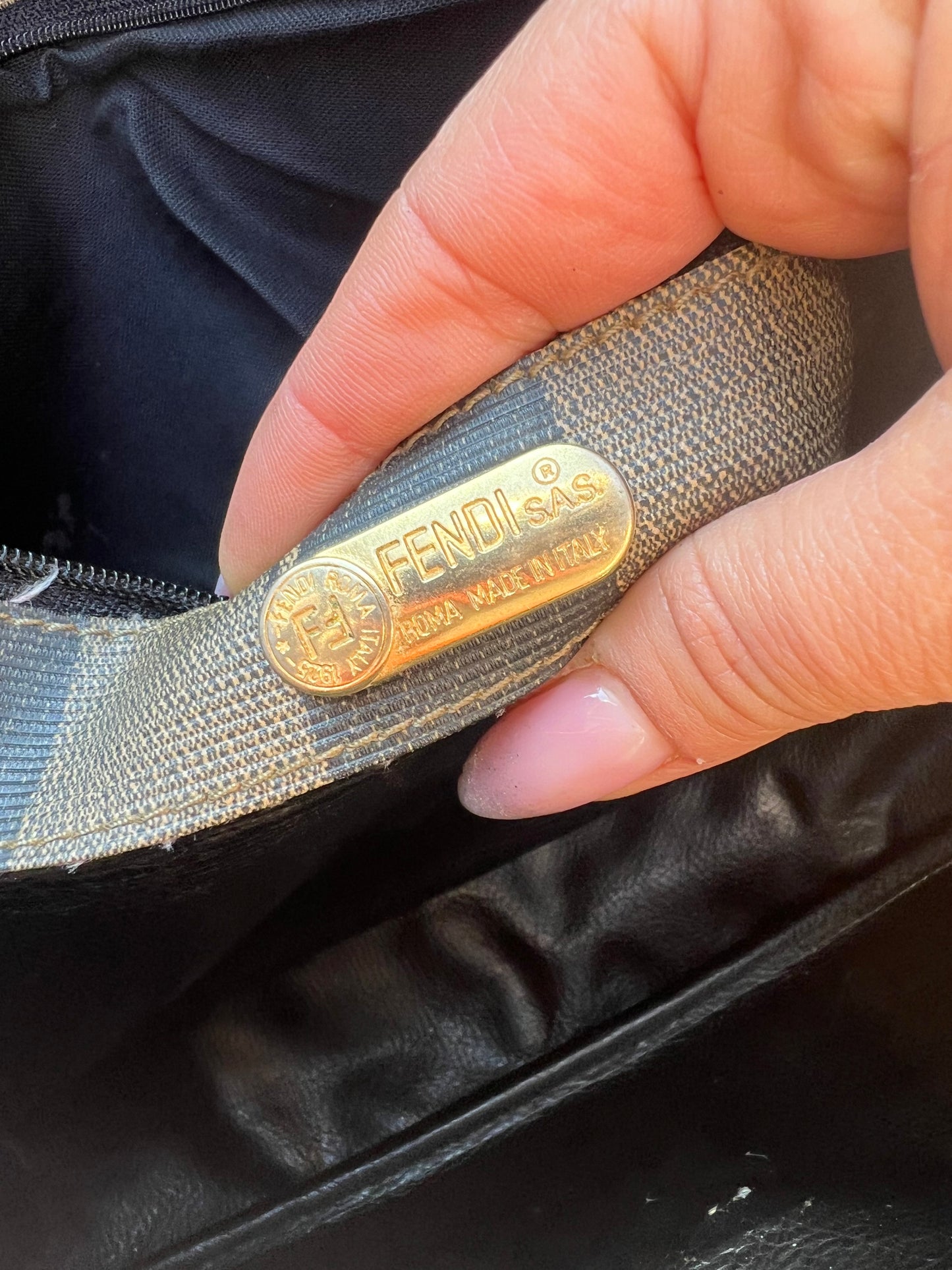 Fendi crossbody pecan