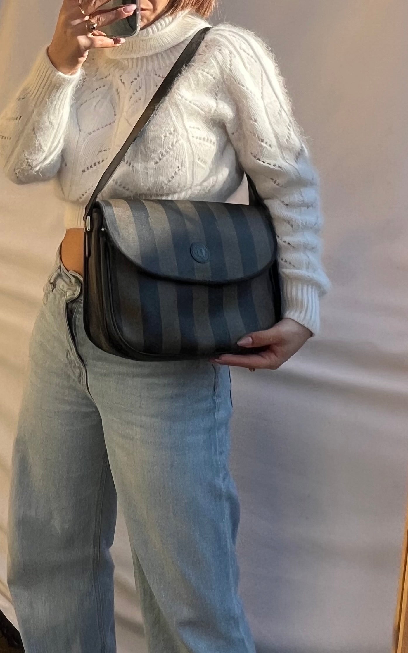 Fendi crossbody pecan