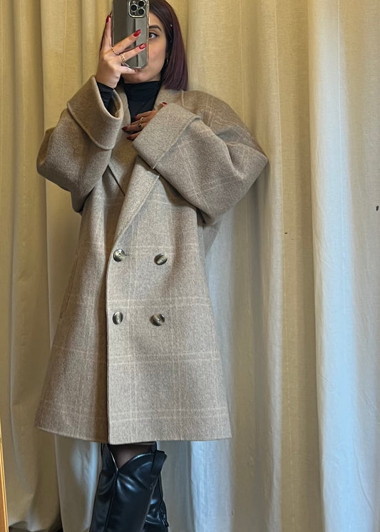 Capotto doppio petto in lana