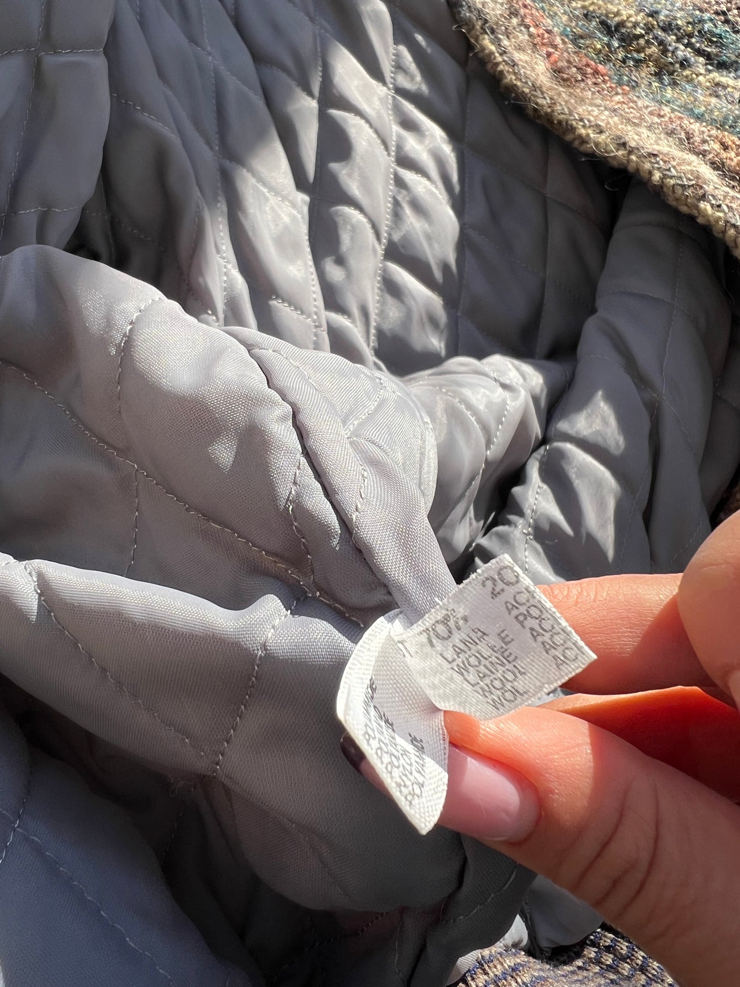 Bomber vintage in lana