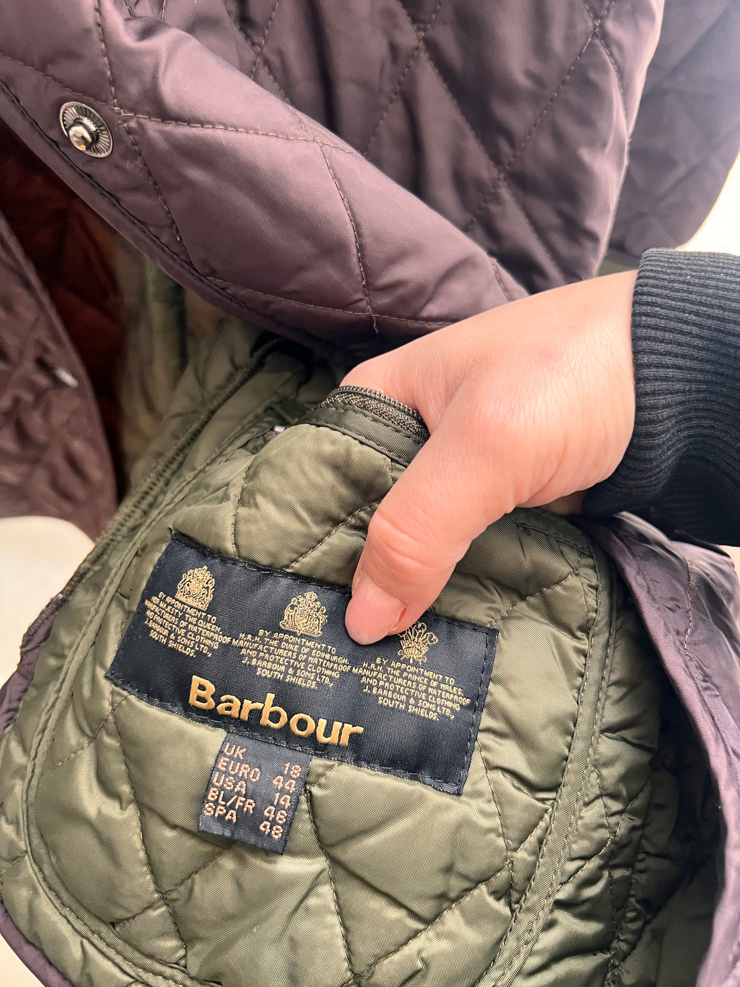 Giacca Barbour trapuntata