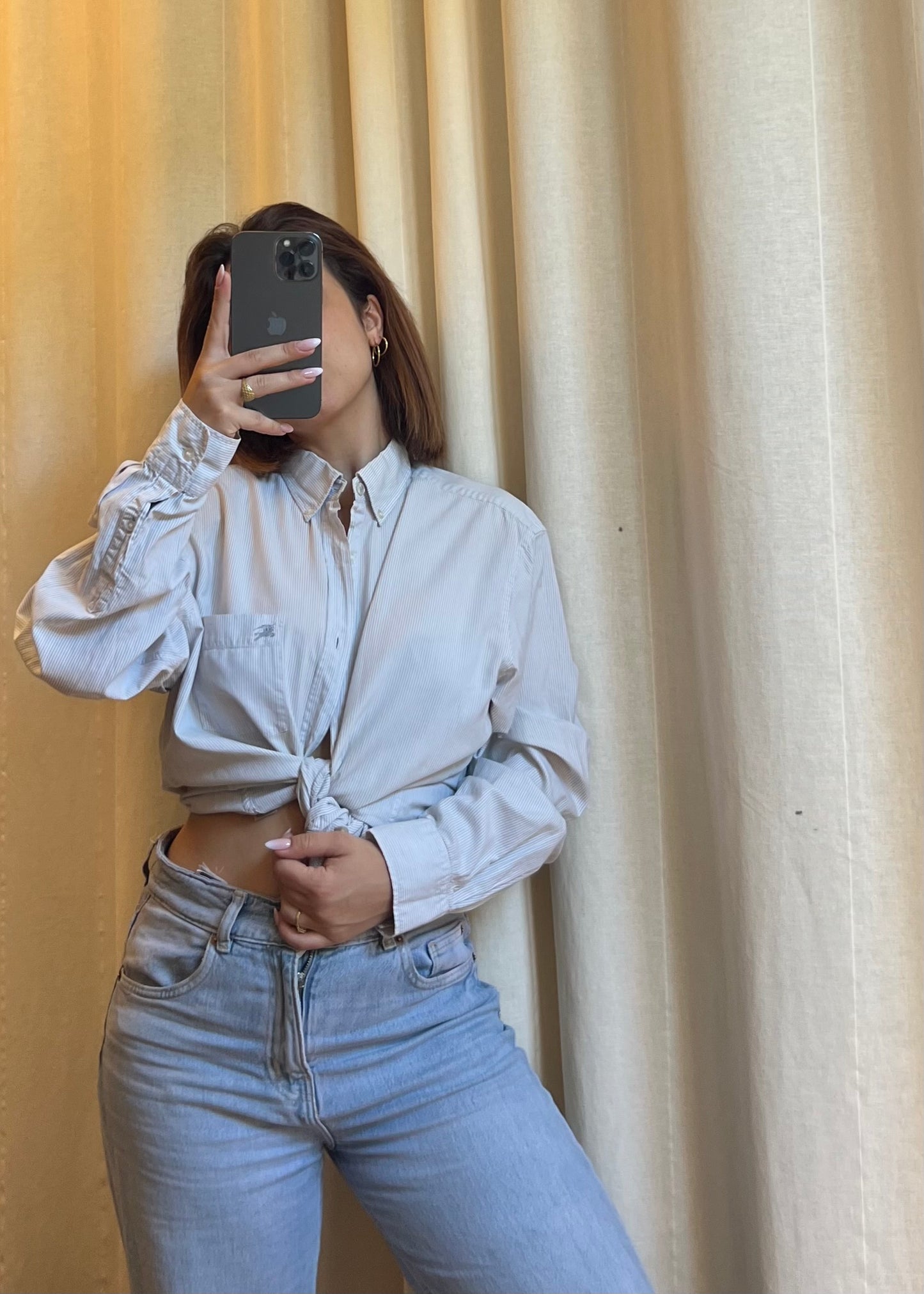 Camicia Burberry Brit a Righe Sottili – Taglia L