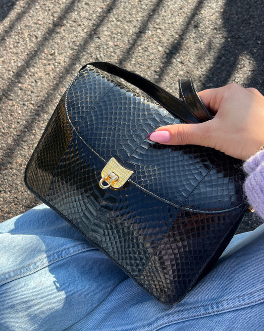 Borsa vintage in pitone