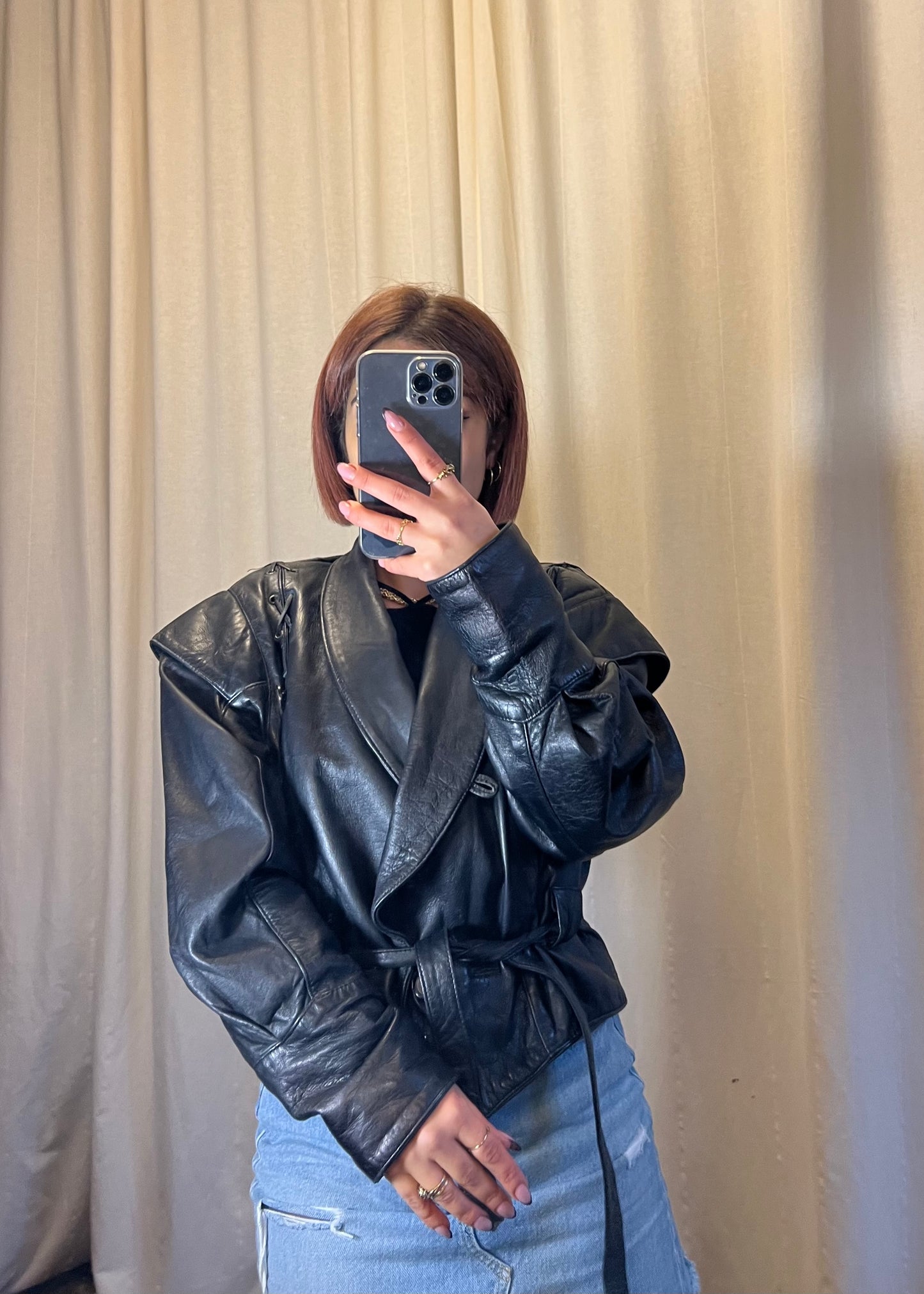 giacca in pelle anni 70