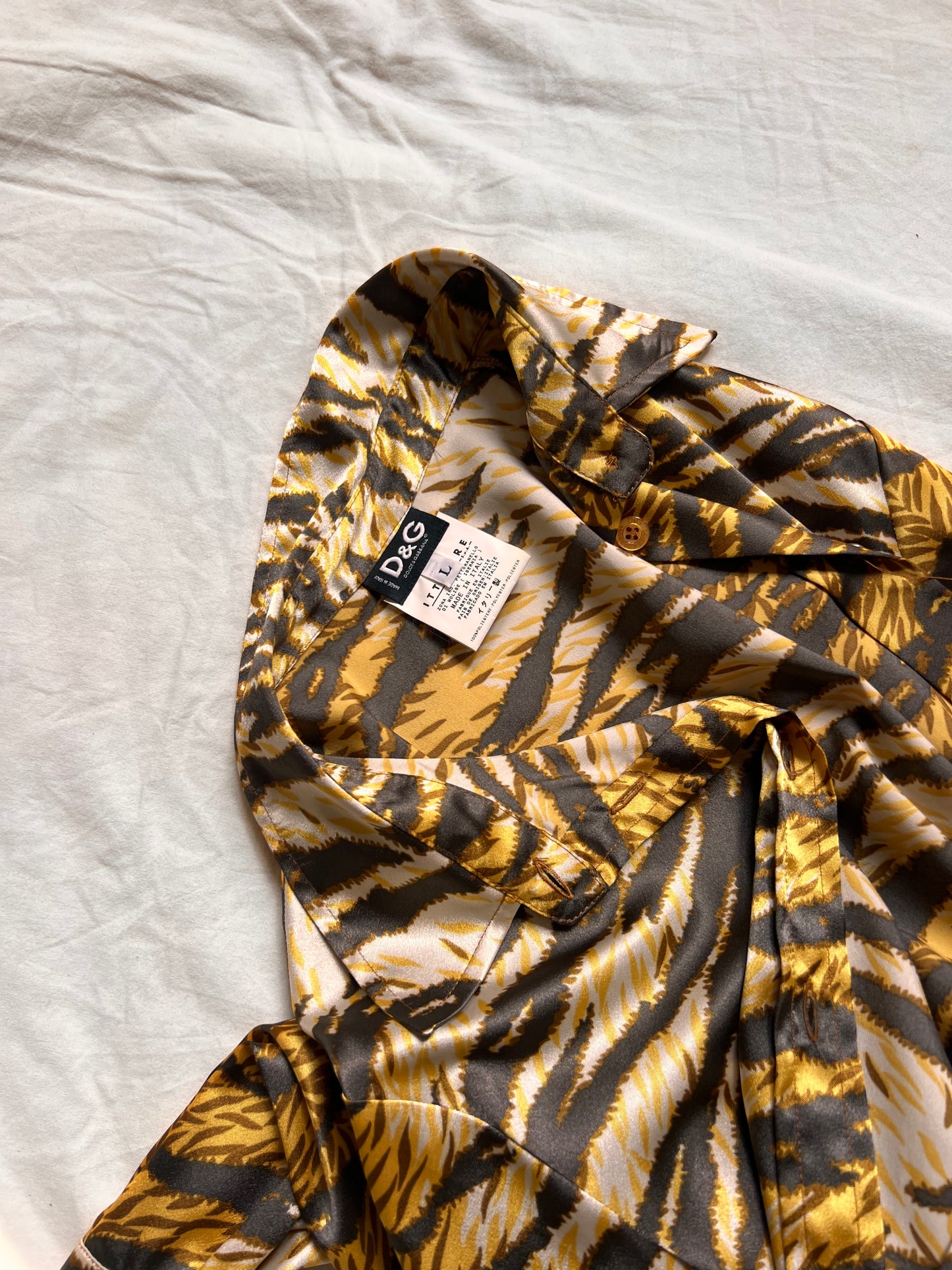 Camicia D&G Dolce & Gabbana - Stampa Animalier Tiger (Vintage)