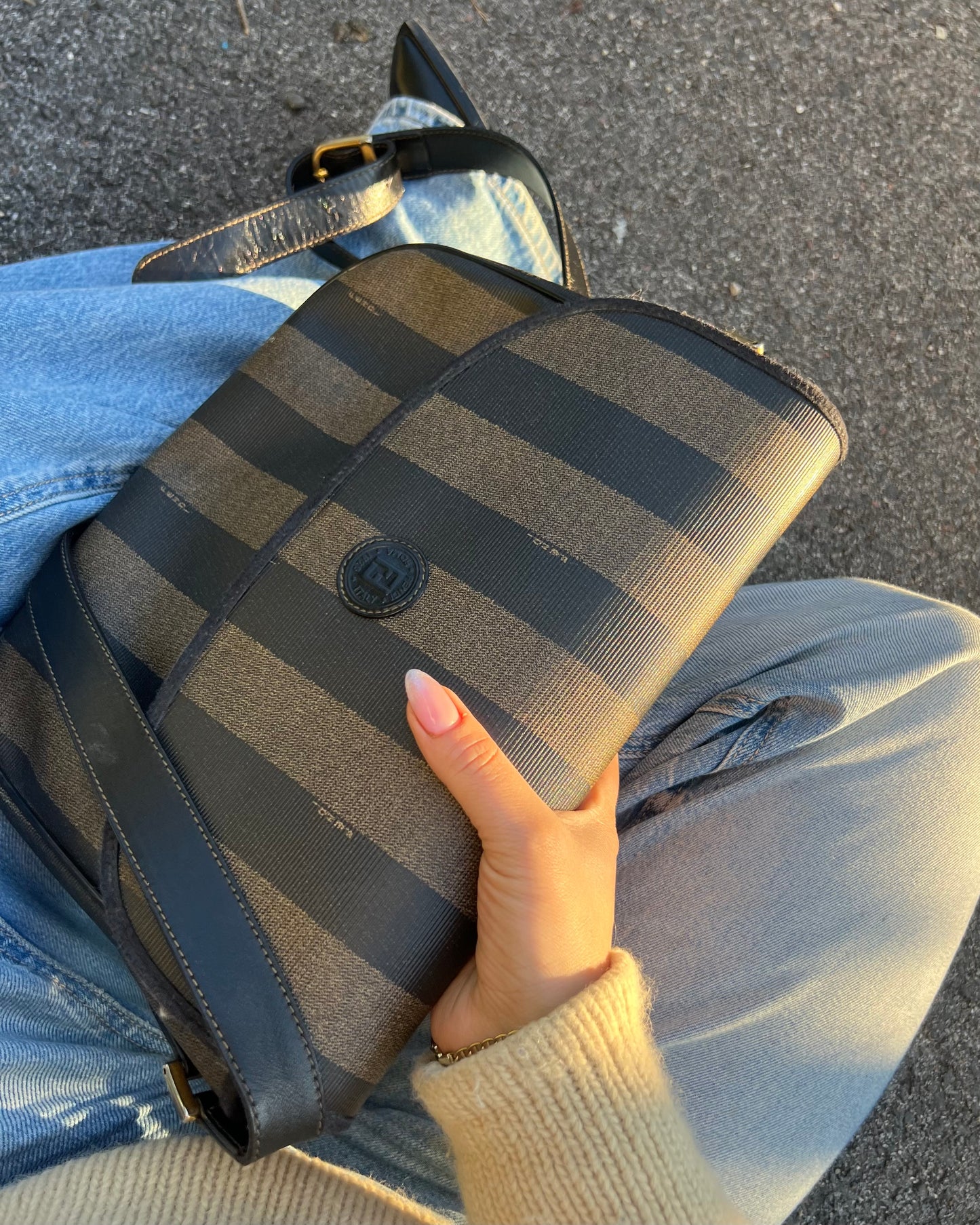 Fendi crossbody pecan