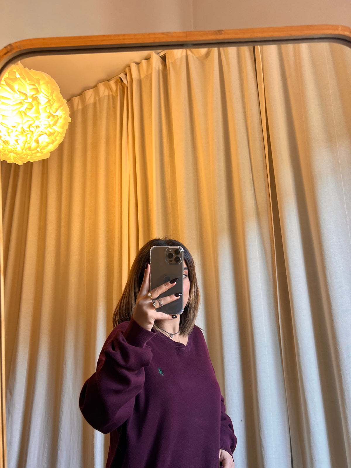 Maglione Ralph Lauren in Cotone Pima – Burgundy / Borgogna