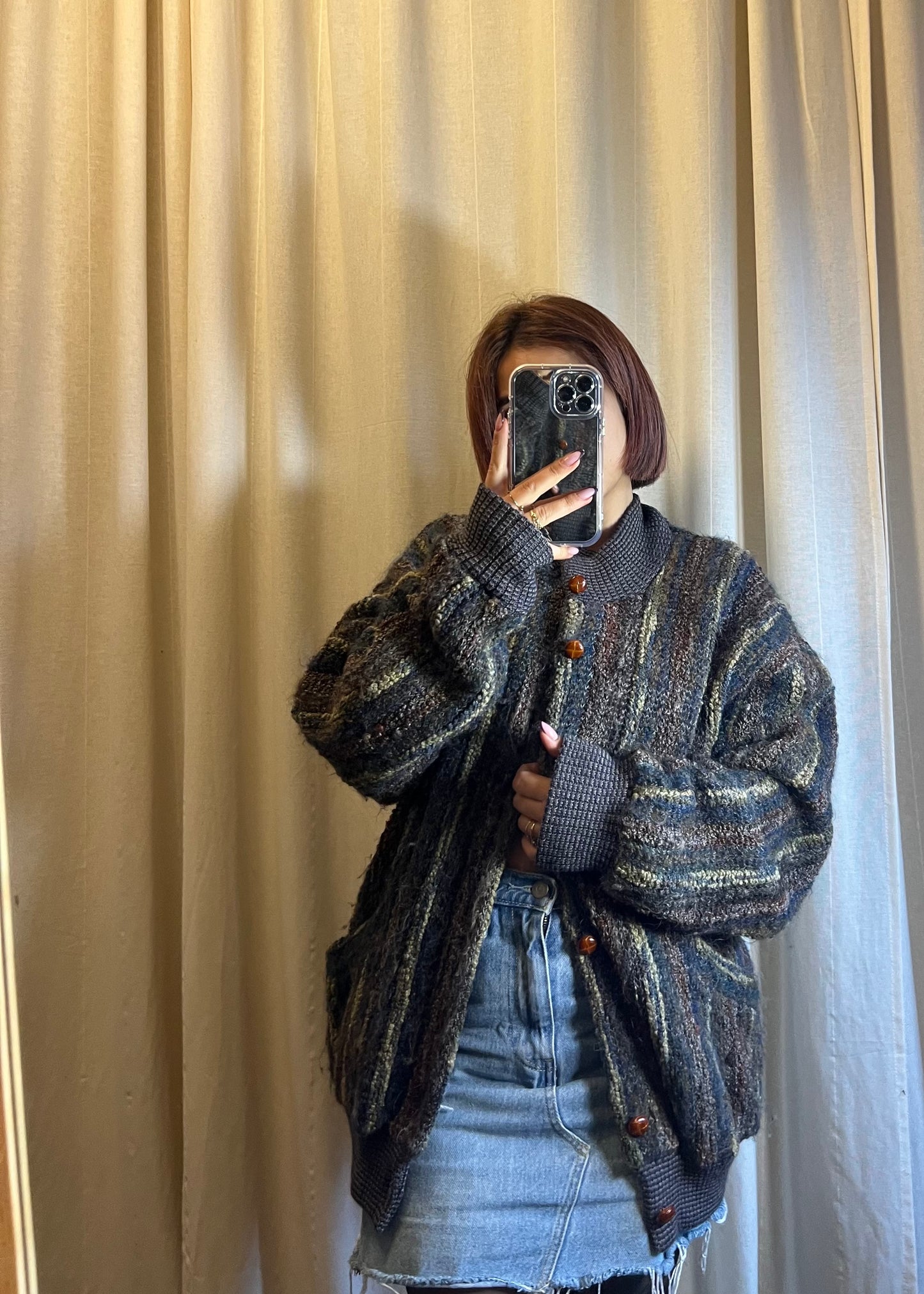 Bomber vintage in lana