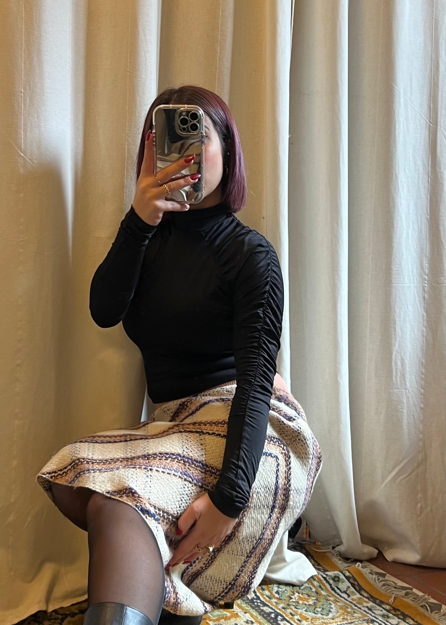 Gonna Miu Miu in lana vergine