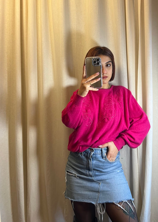 maglione in lana di angora