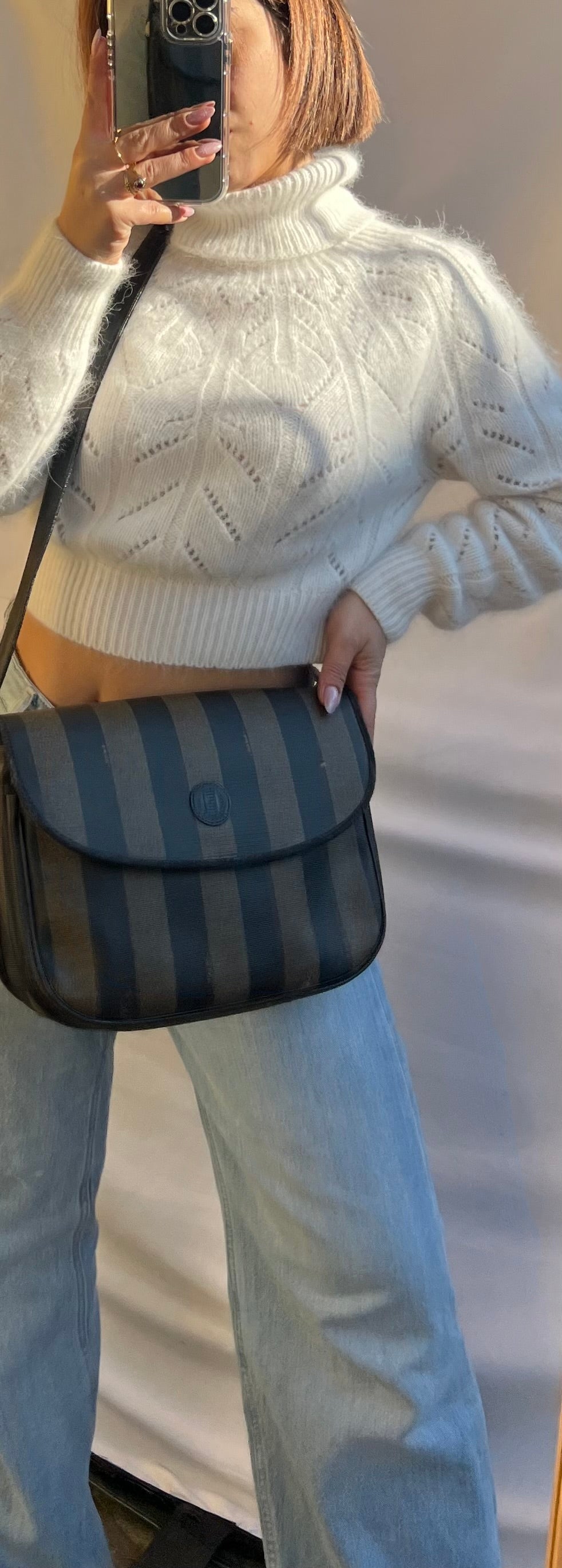 Fendi crossbody pecan