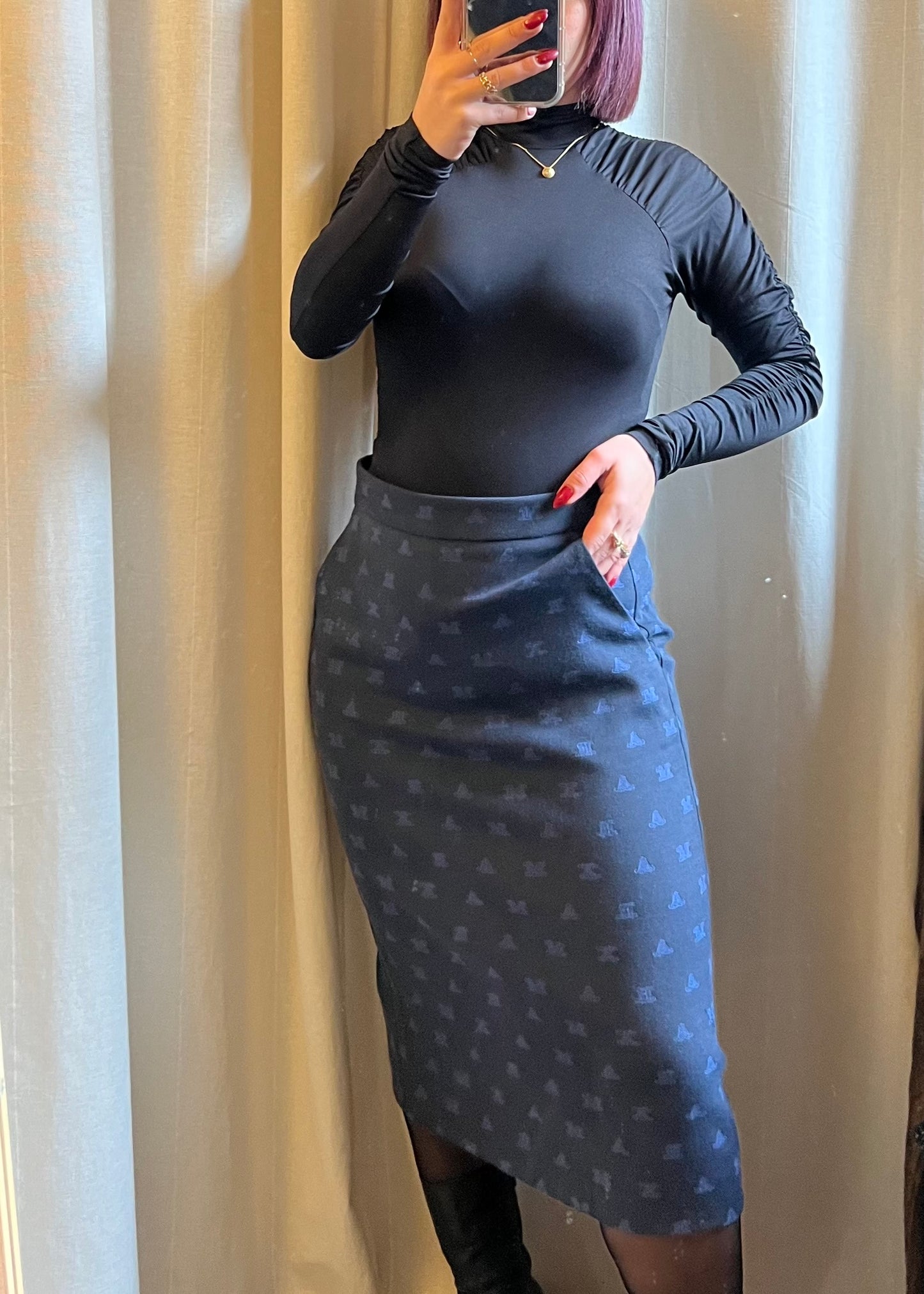 Gonna Max Mara monogram