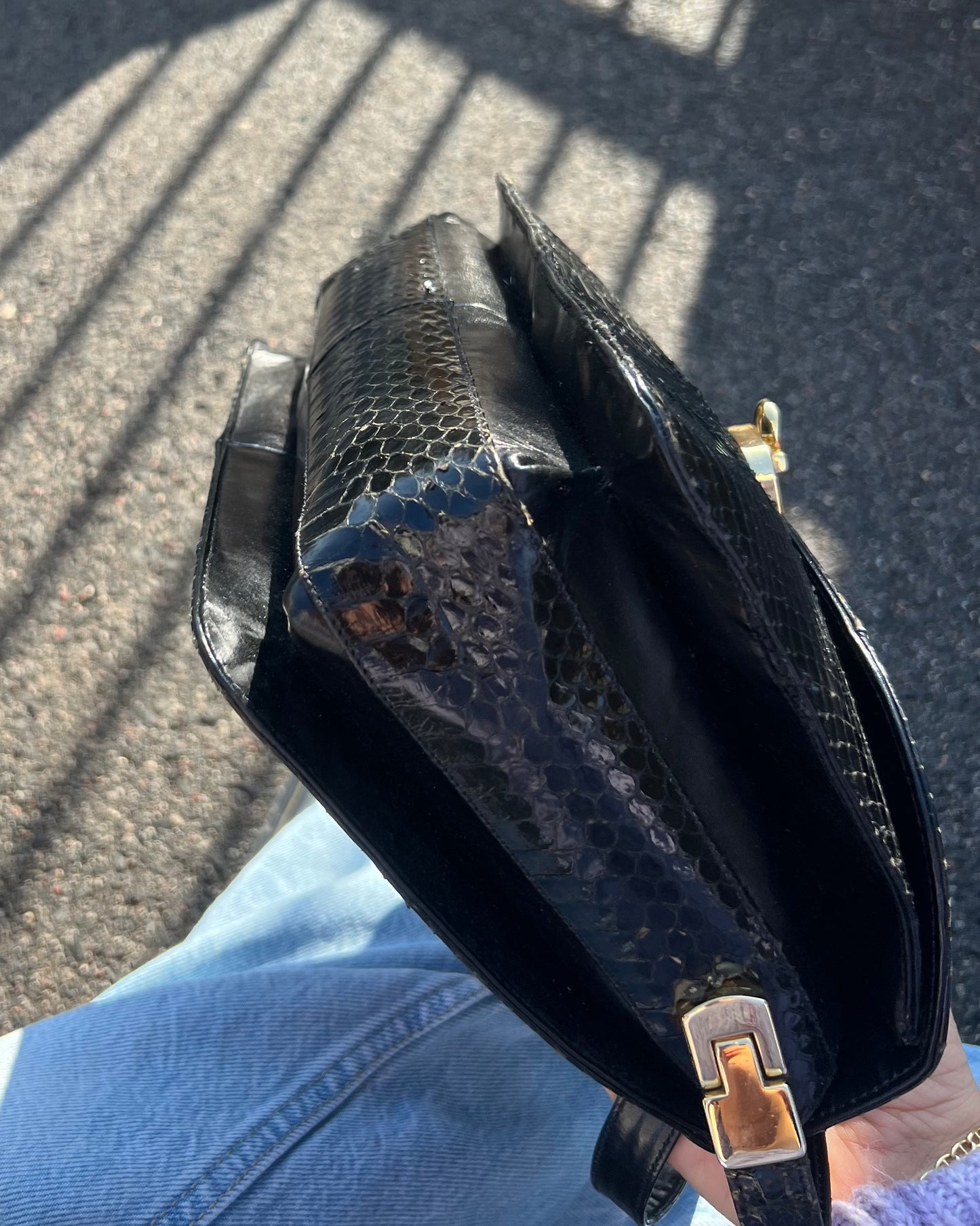 Borsa vintage in pitone