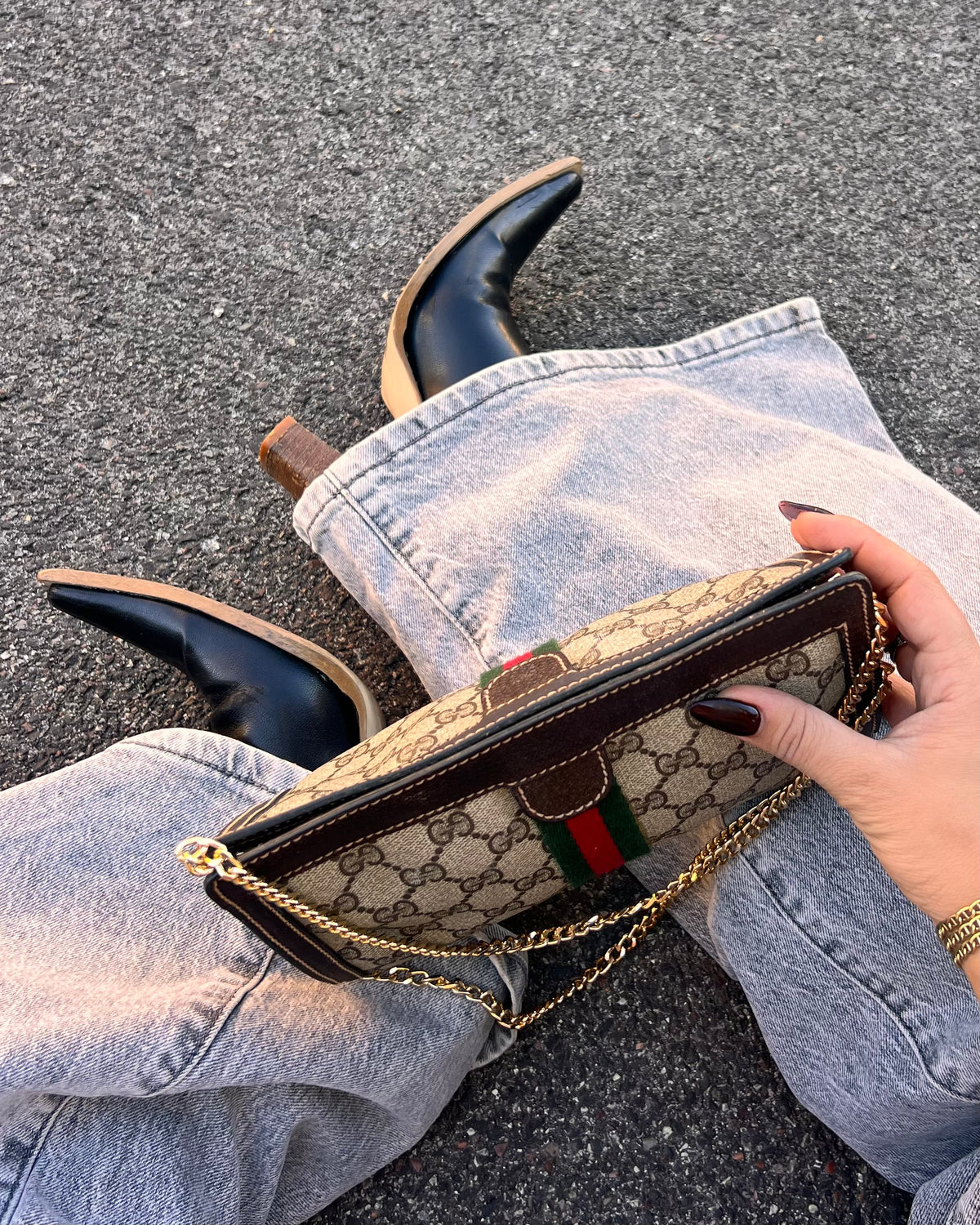 Borsa  Gucci Vintage ophidia Supreme Web