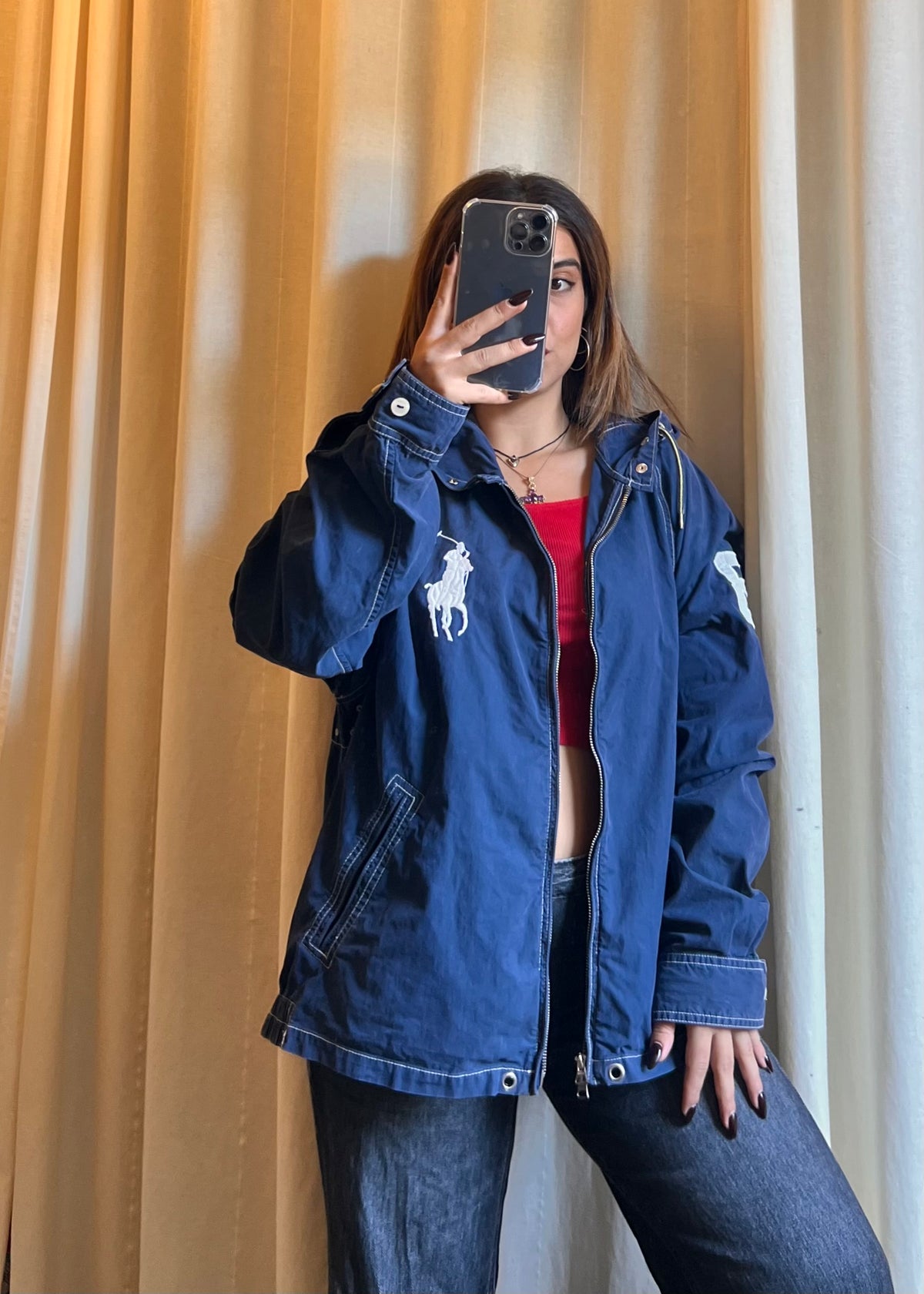 Super rara Giacca a Vento Ralph Lauren "Big Pony" - Taglia XL