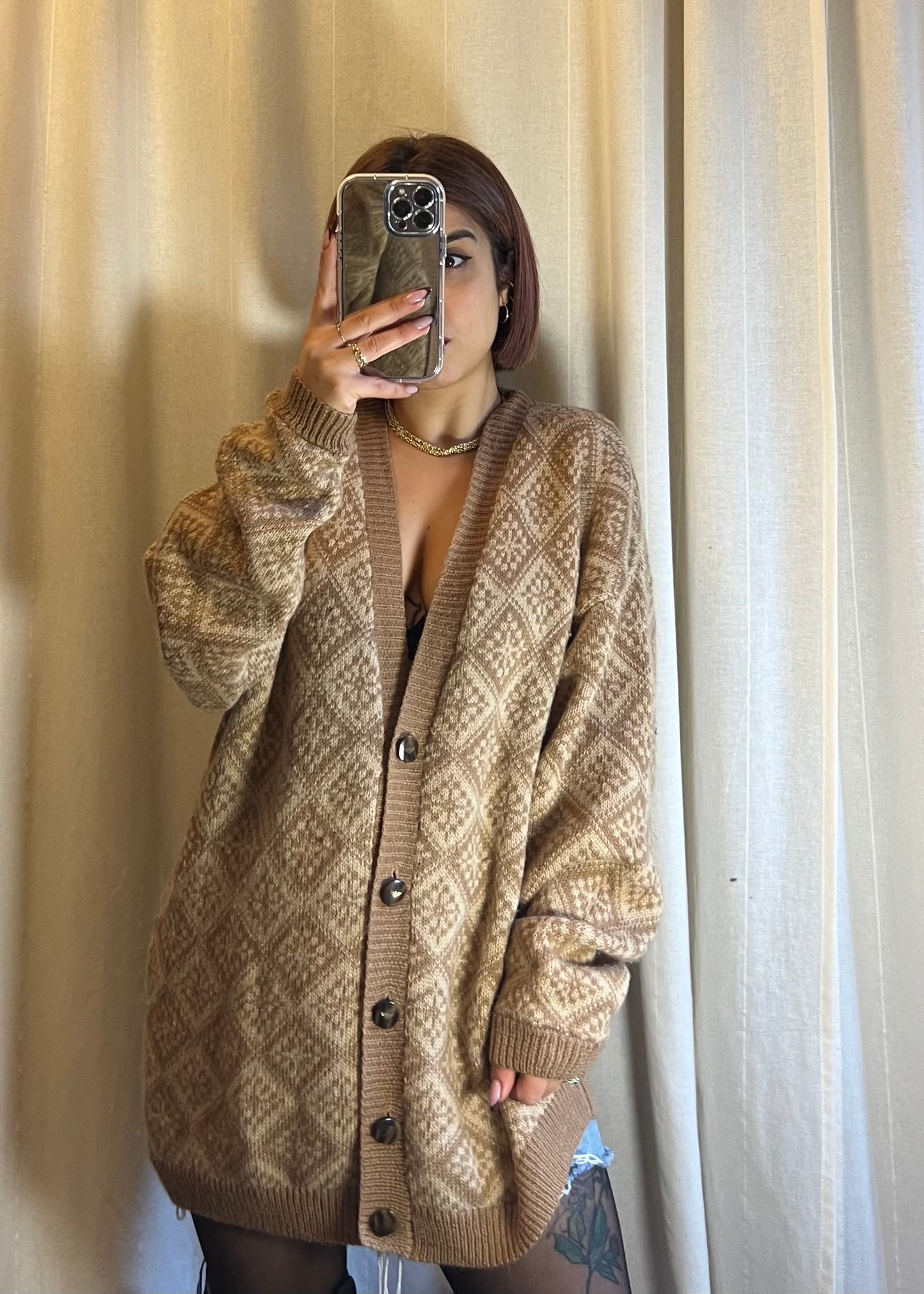 cardigan vintage in lana