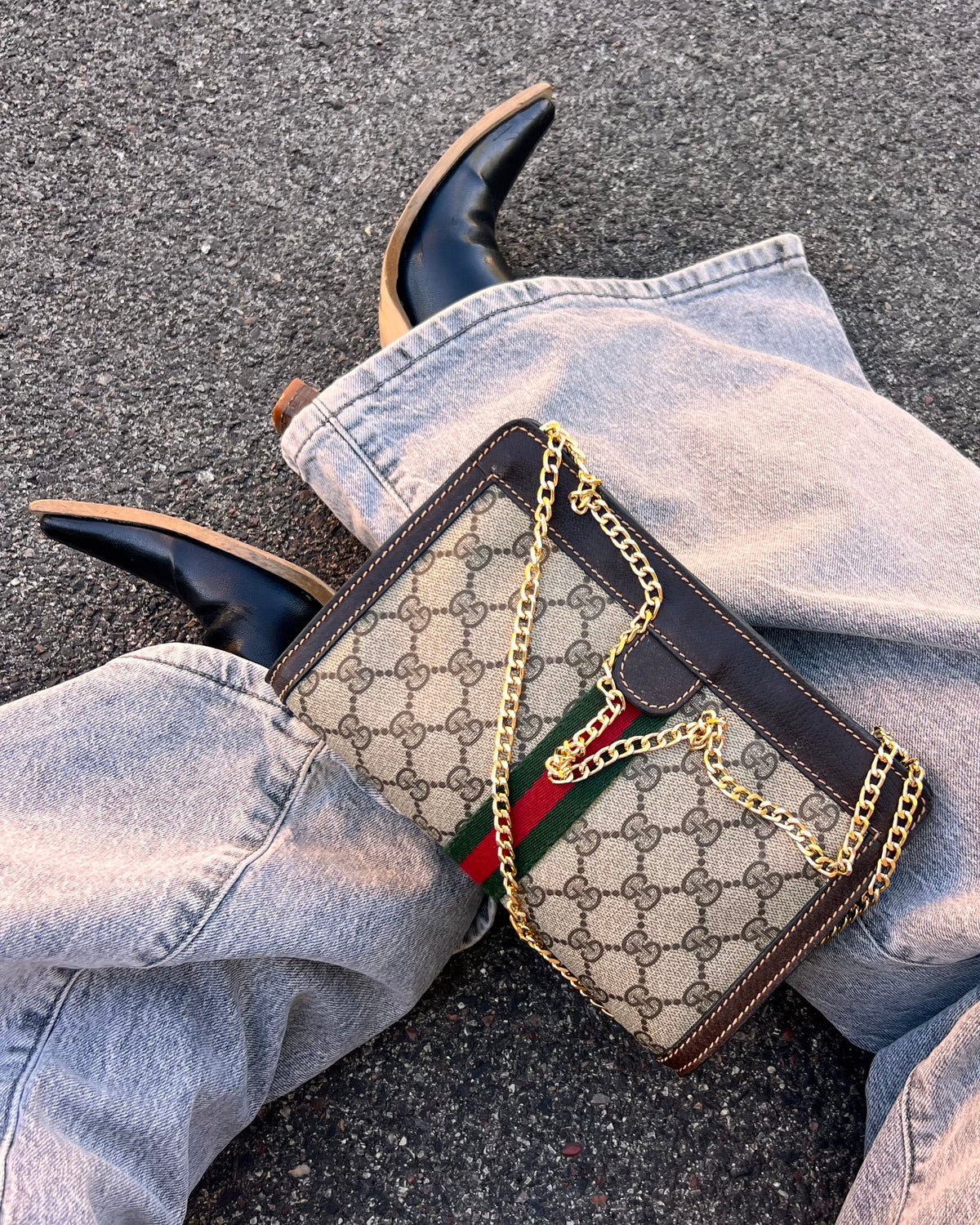 Borsa  Gucci Vintage ophidia Supreme Web