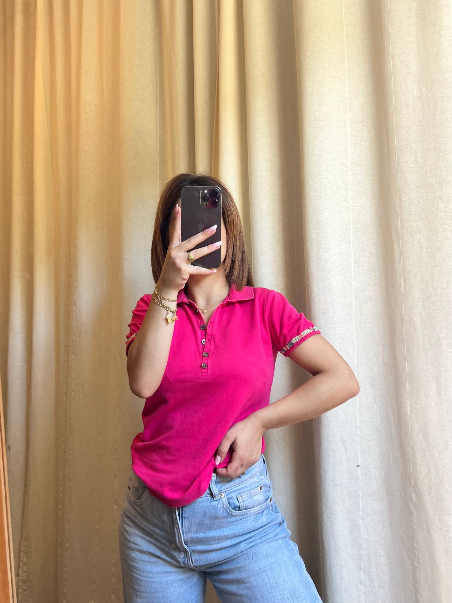 Polo Donna Burberry Brit – Rosa Magenta