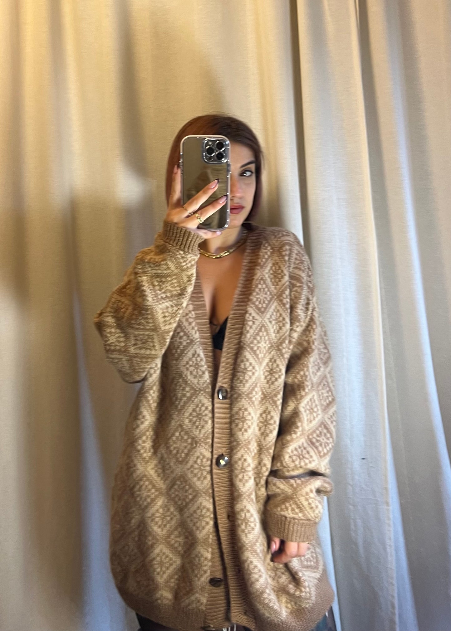 cardigan vintage in lana