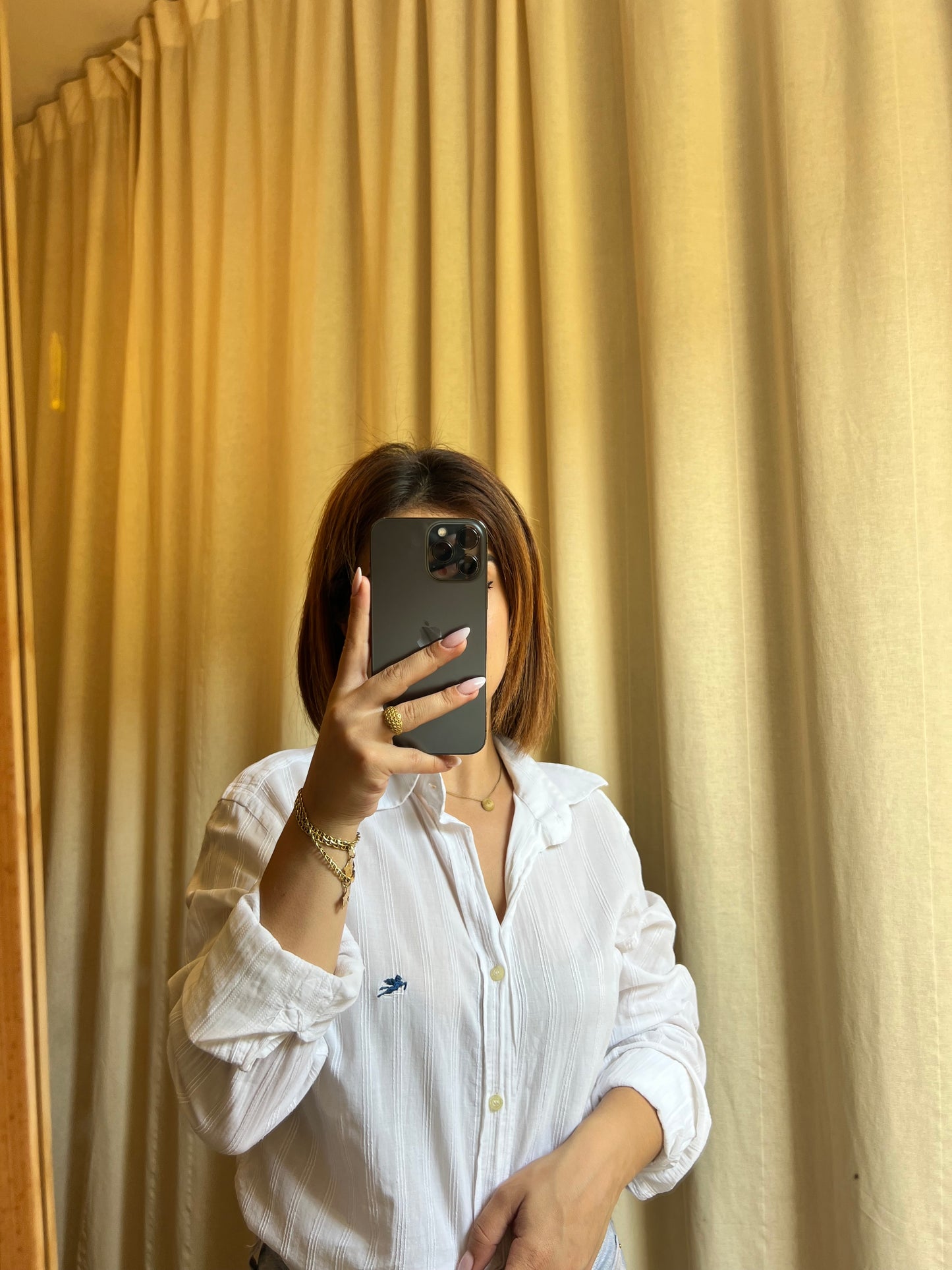 Camicia Bianca Etro in Cotone con Iconico Pegaso