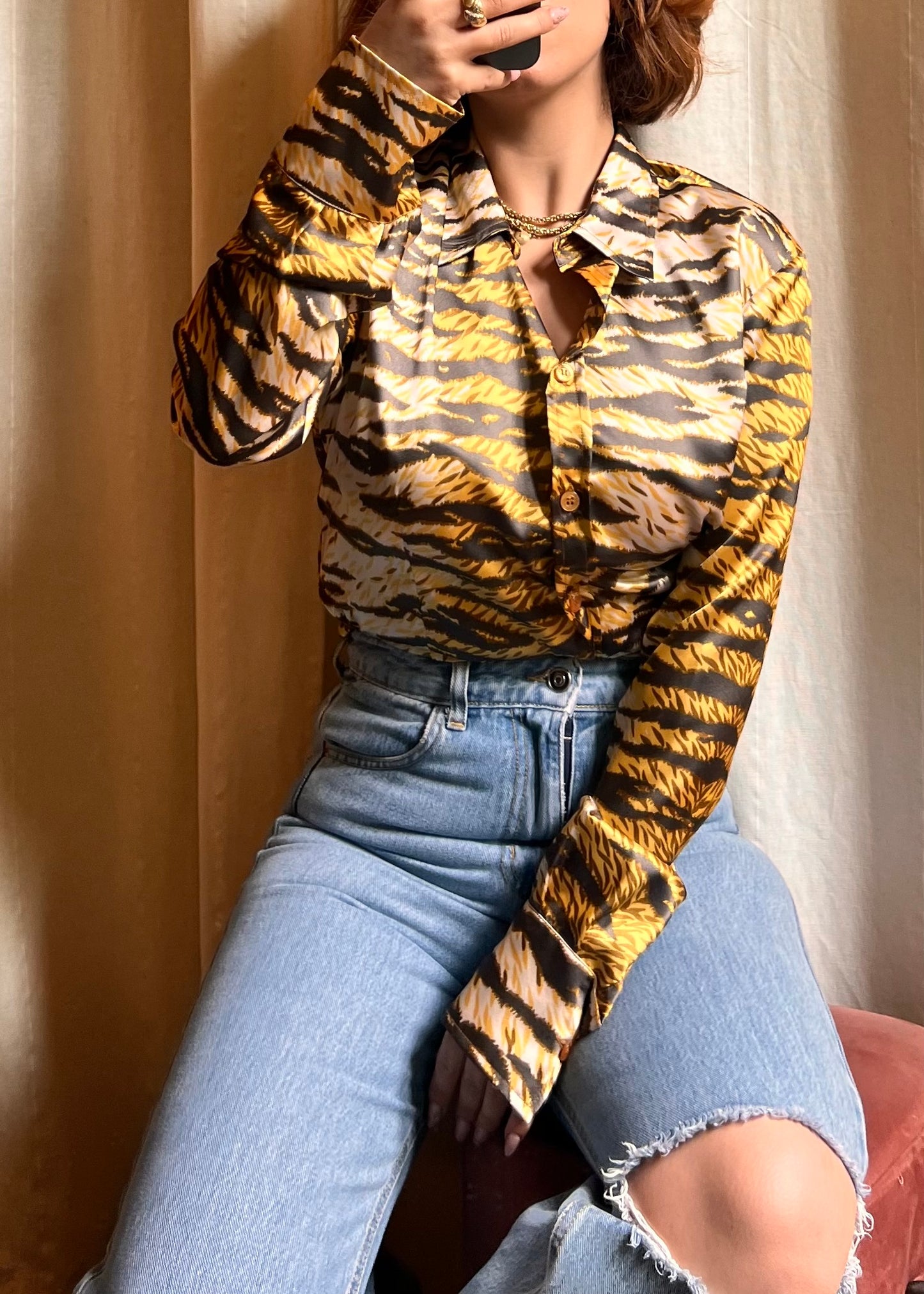 Camicia D&G Dolce & Gabbana - Stampa Animalier Tiger (Vintage)