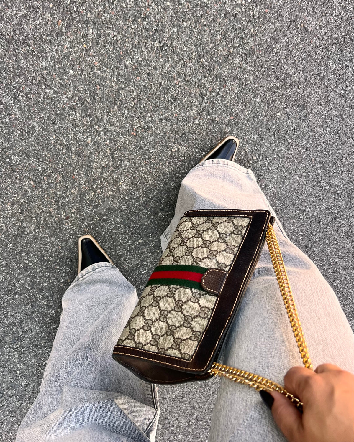 Borsa  Gucci Vintage ophidia Supreme Web