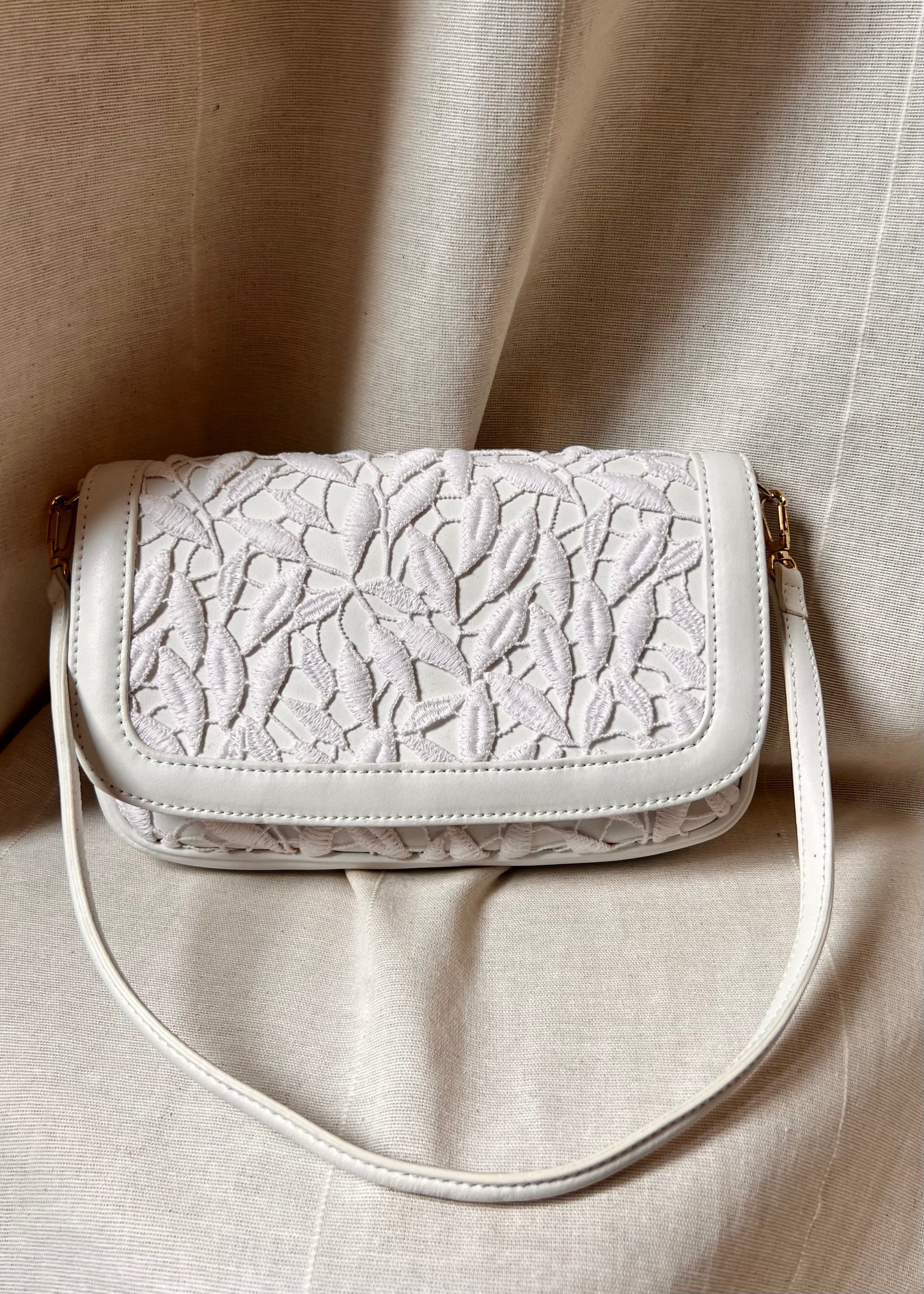 Baguette Blumarine pelle e macrame