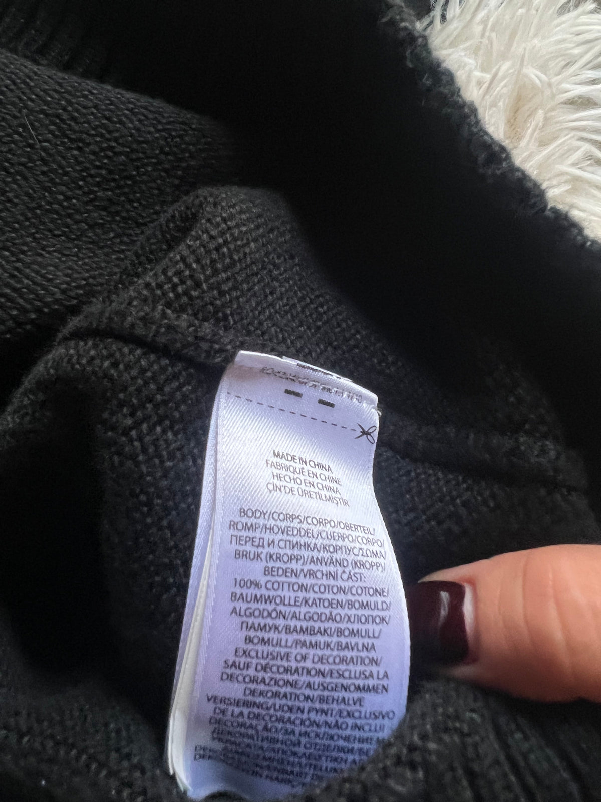 Maglione Polo Ralph Lauren con Collo Alto a Bottoni – Nero